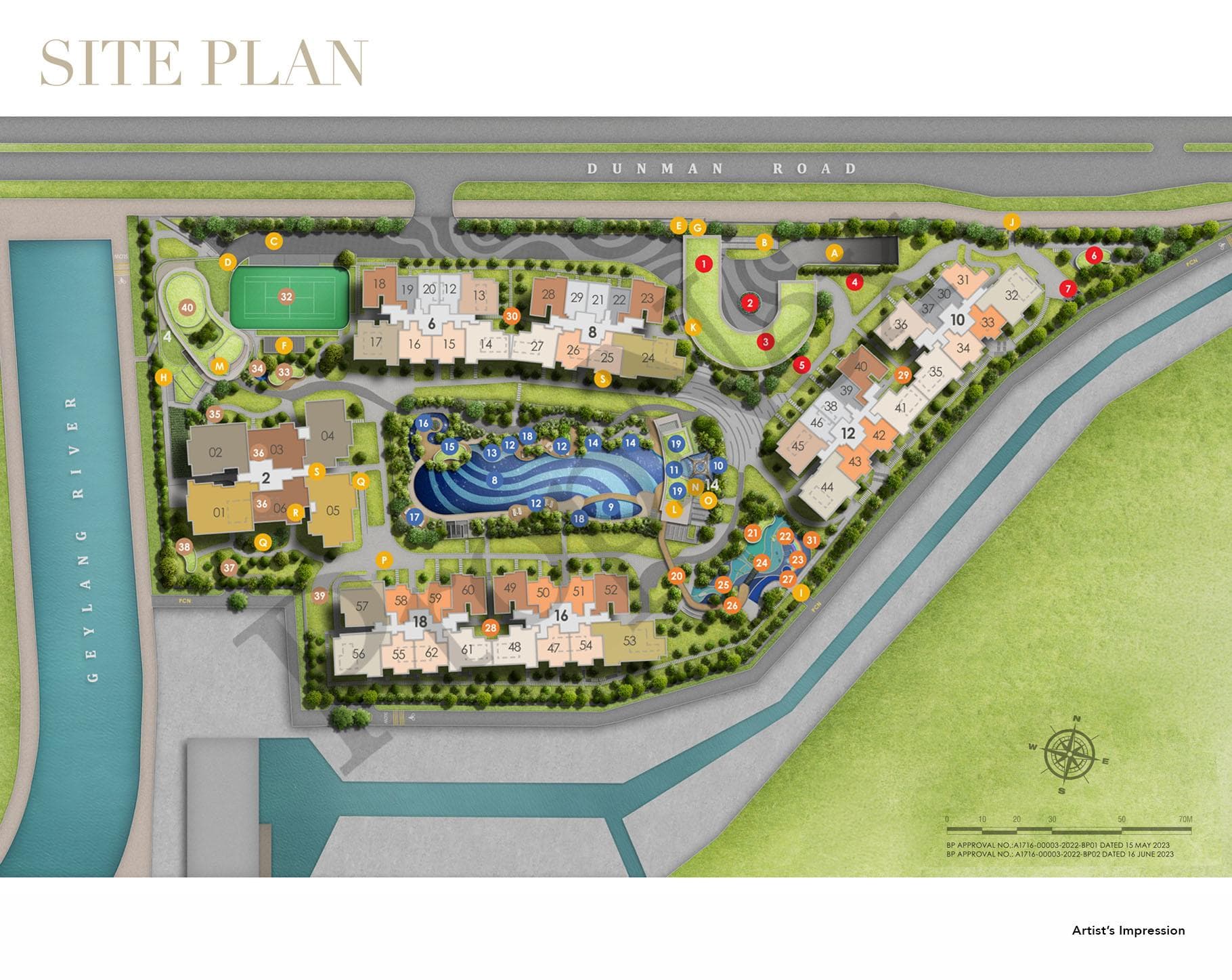 Interactive site plan