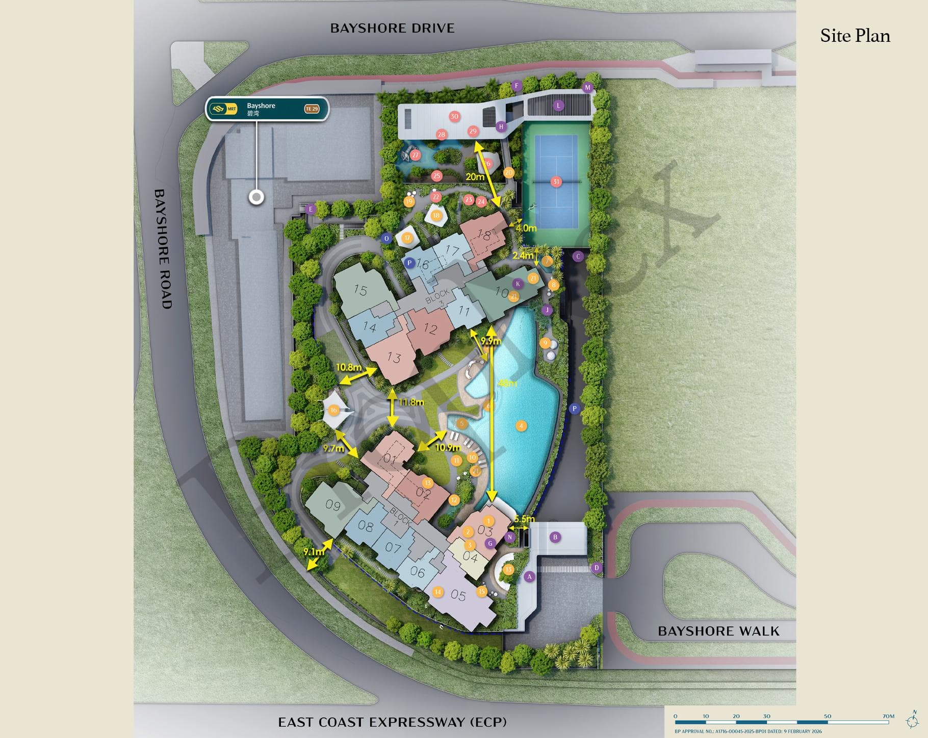 Interactive site plan