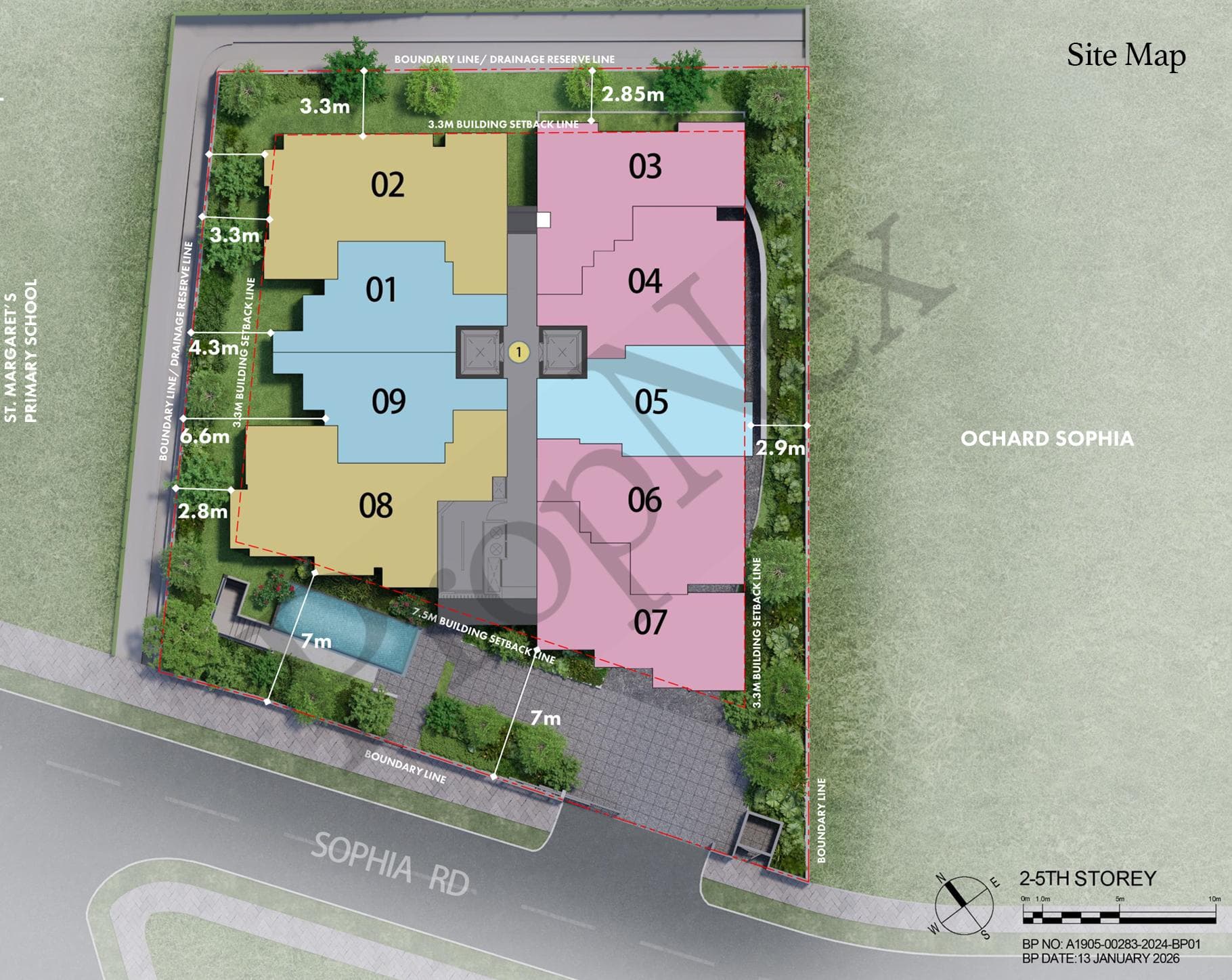 Interactive site plan