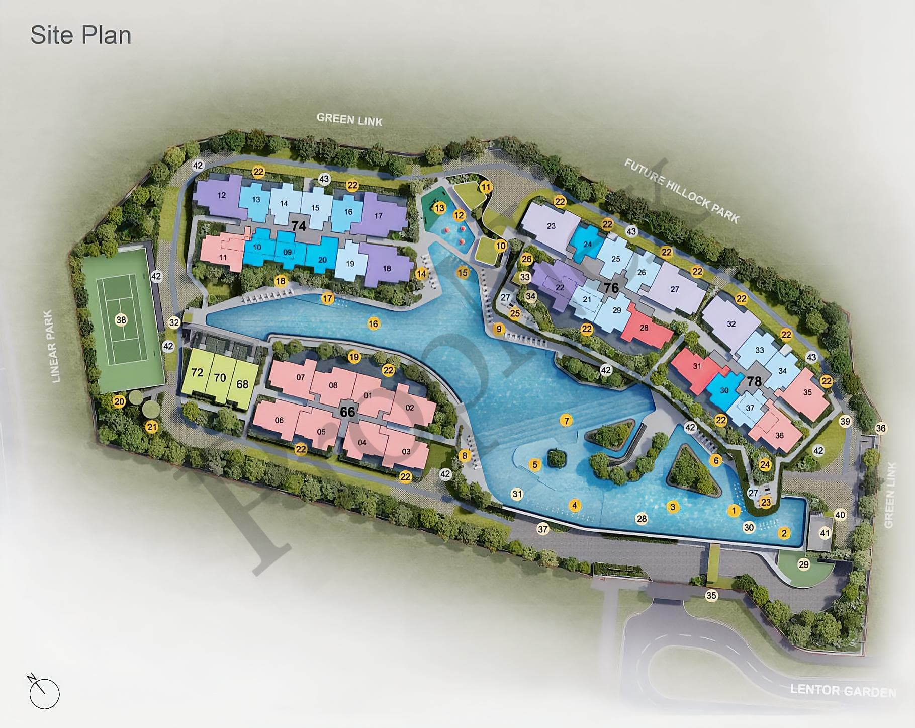 Interactive site plan