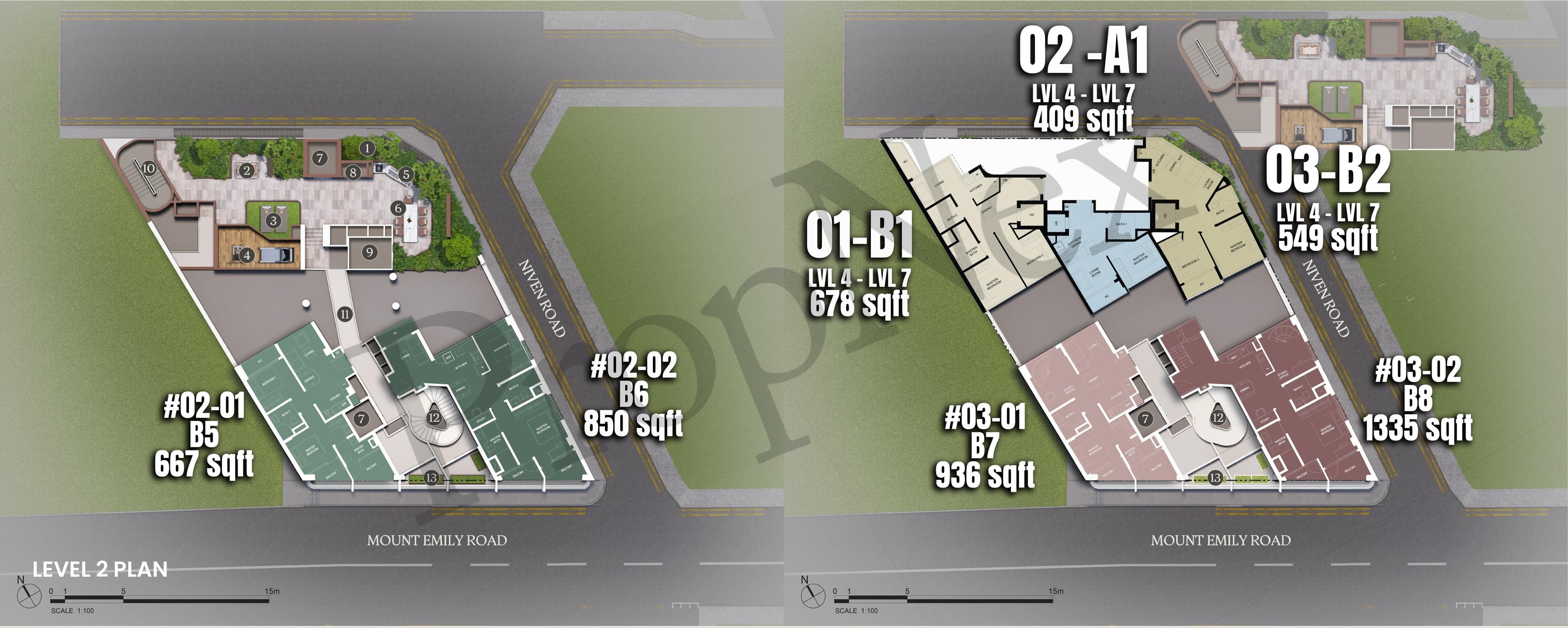 Interactive site plan