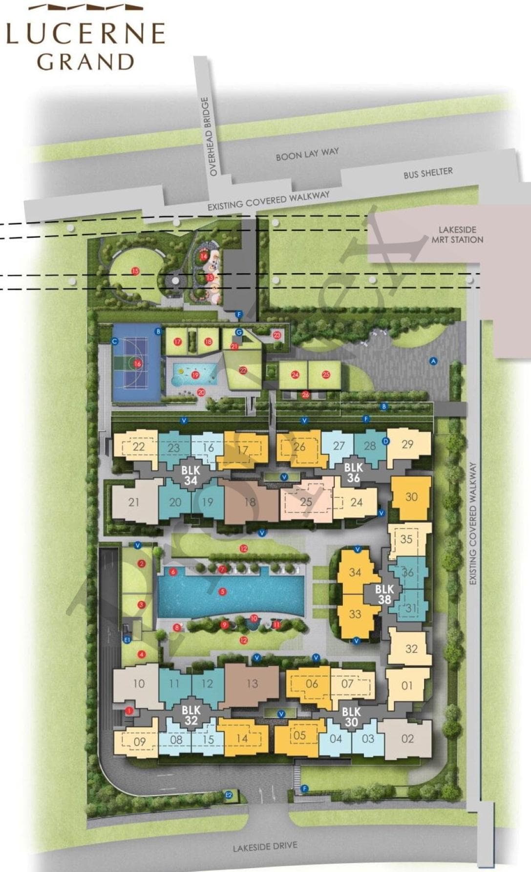 Interactive site plan