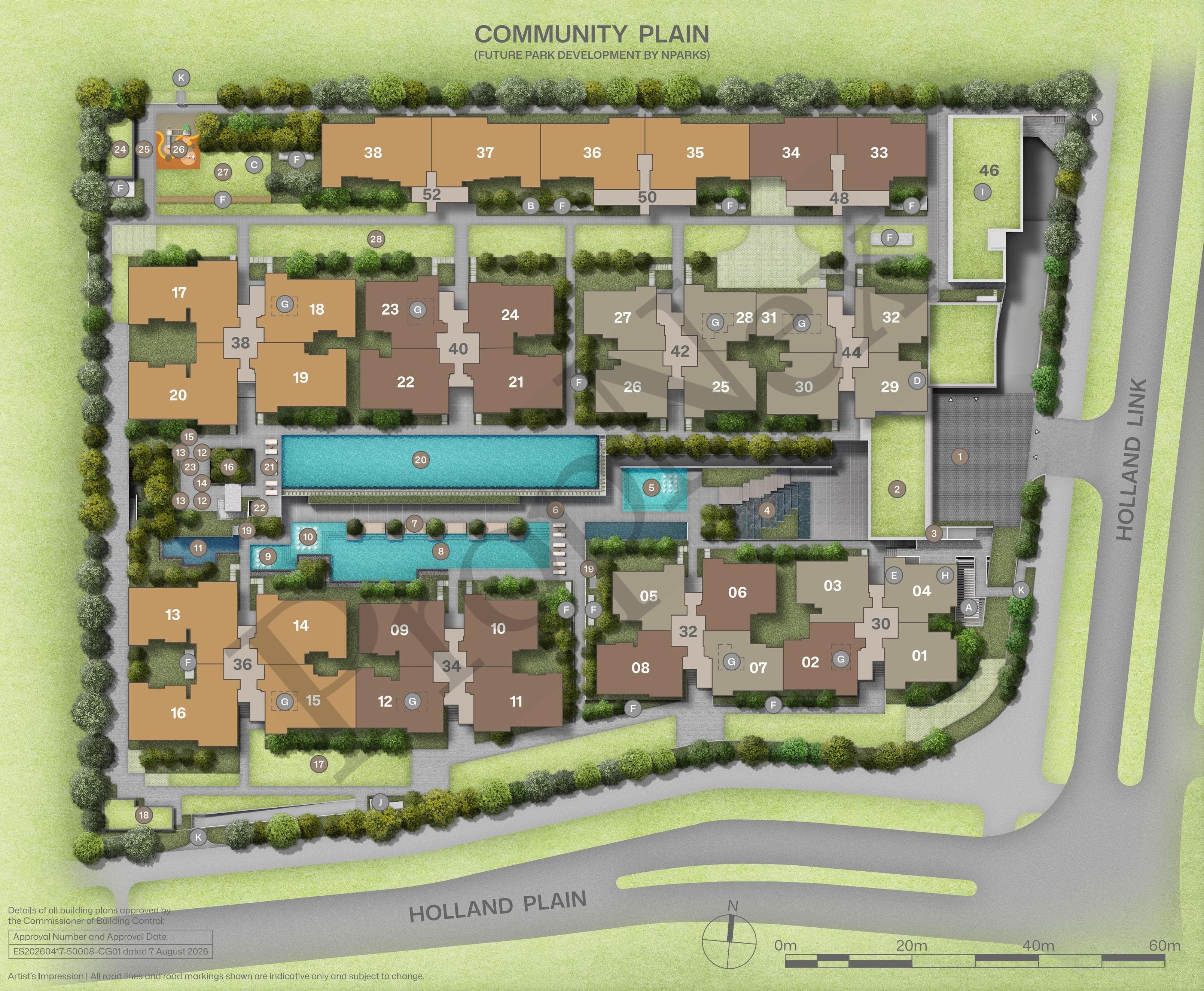 Interactive site plan