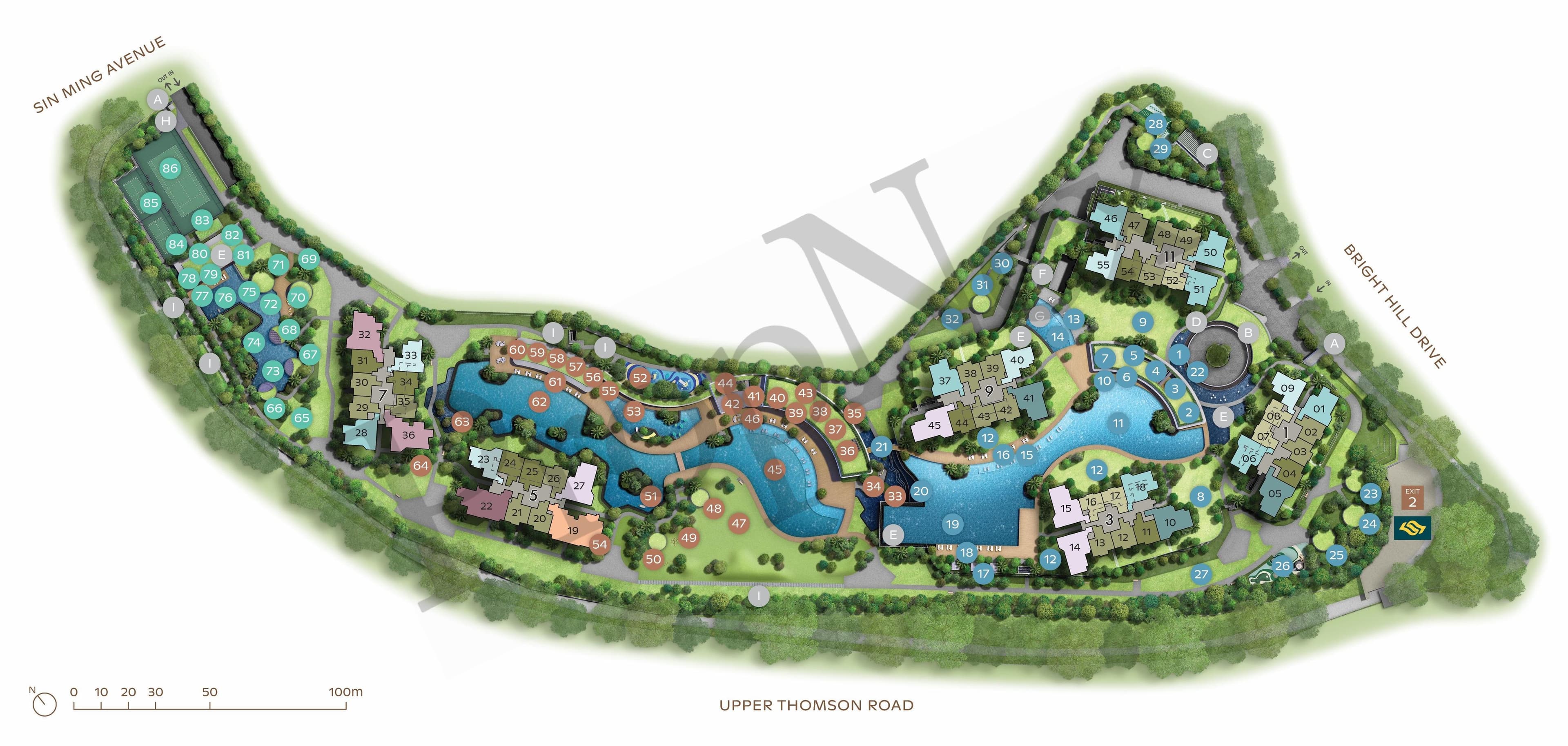 Interactive site plan