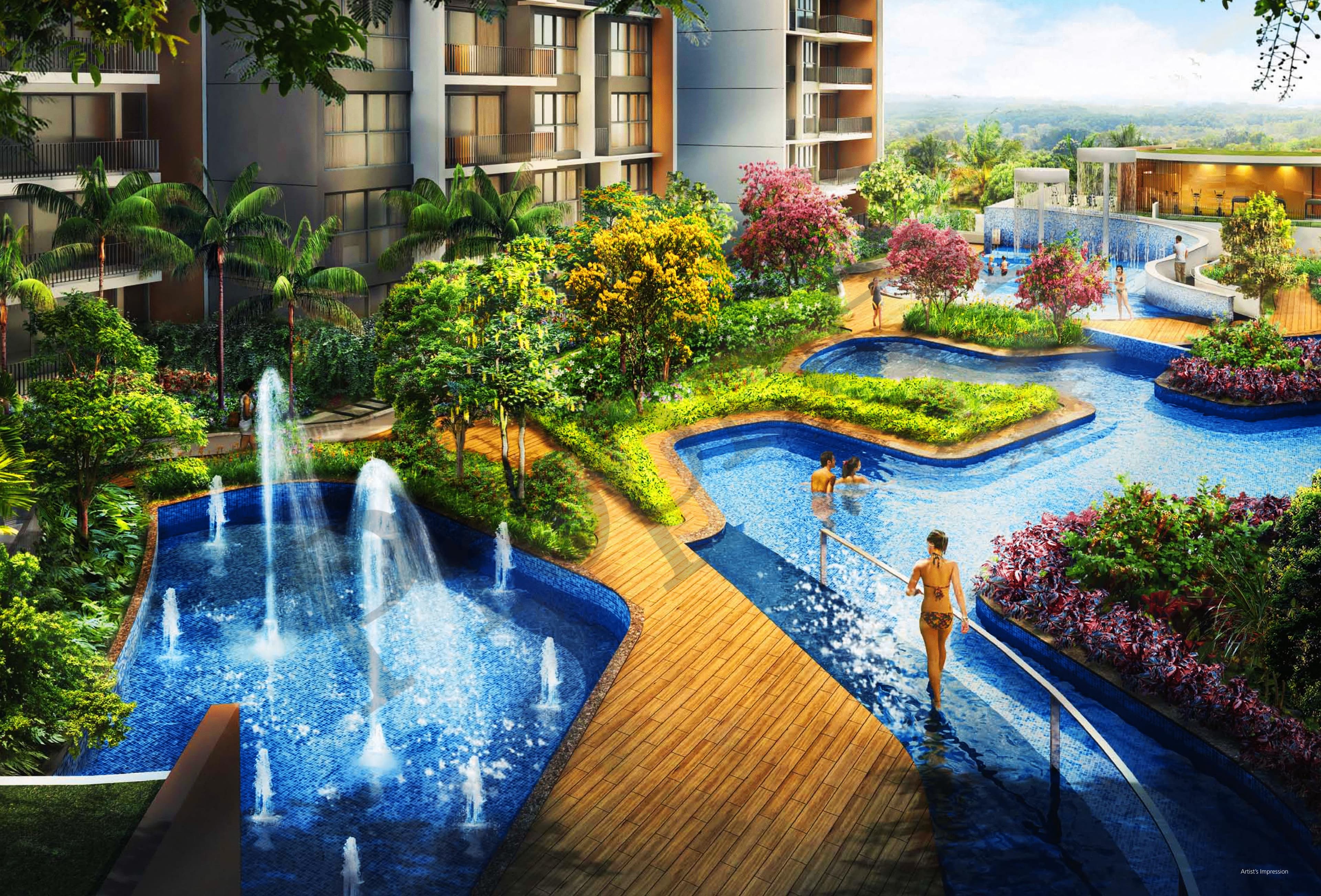 Twin Fountains overview