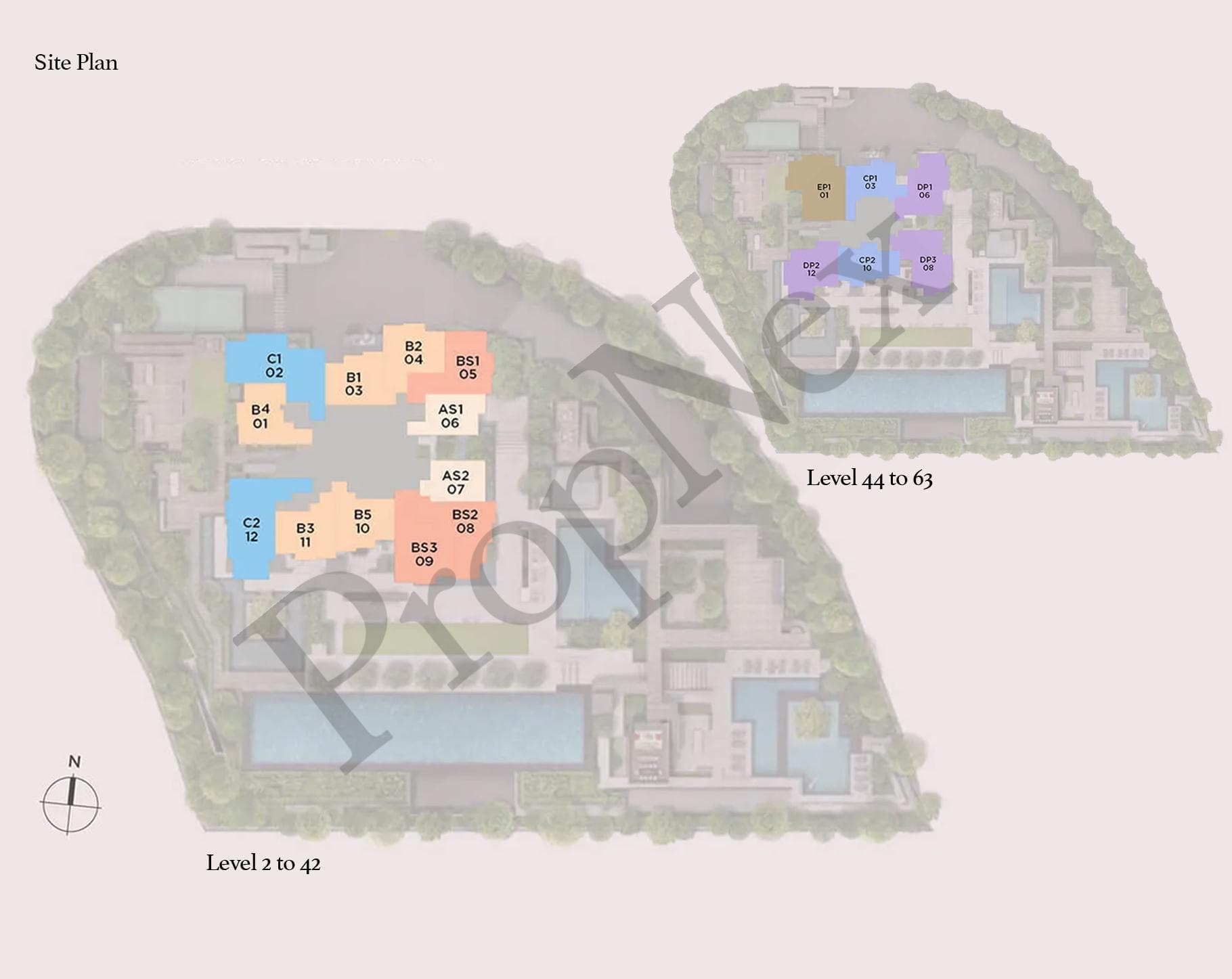 Interactive site plan