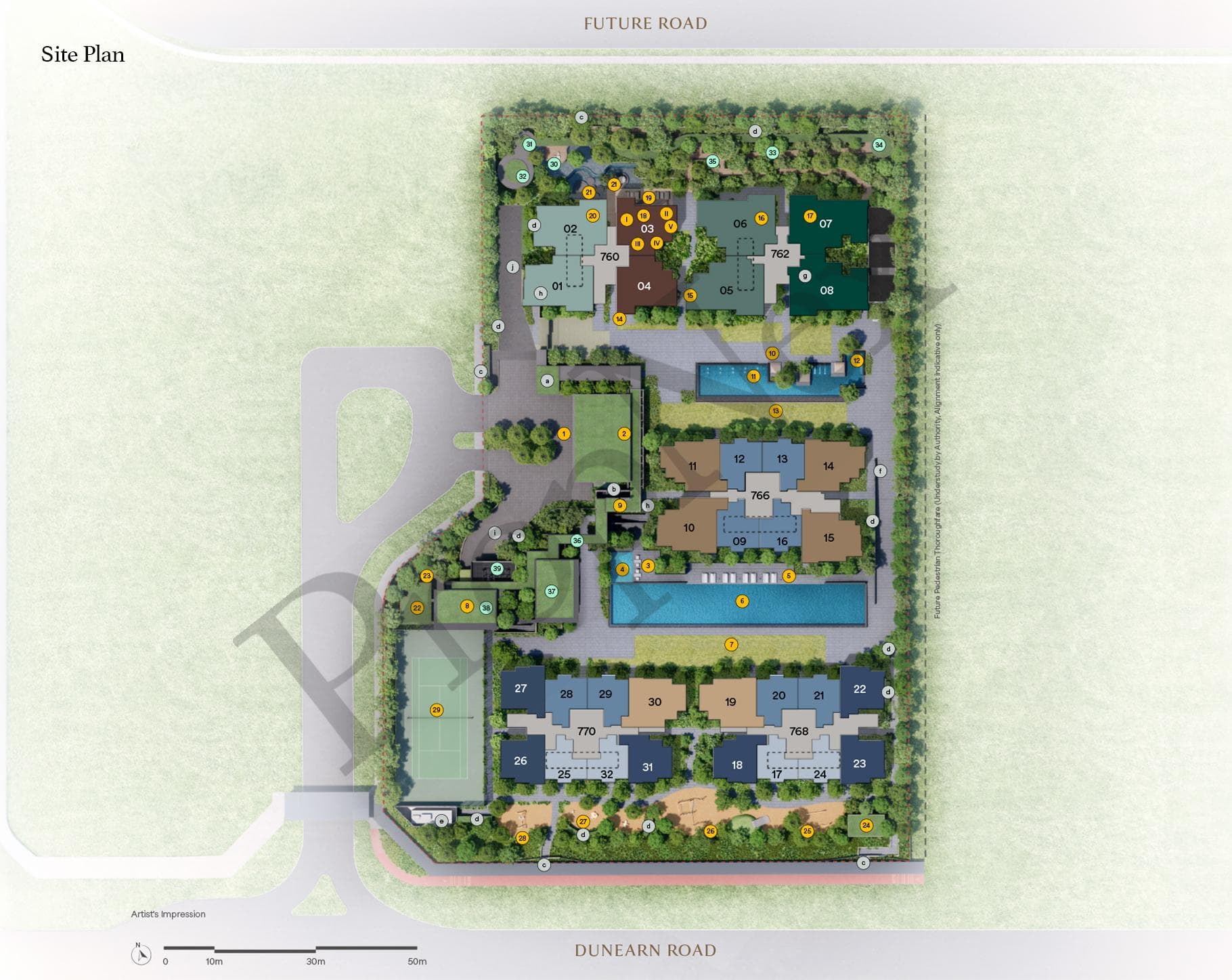 Interactive site plan