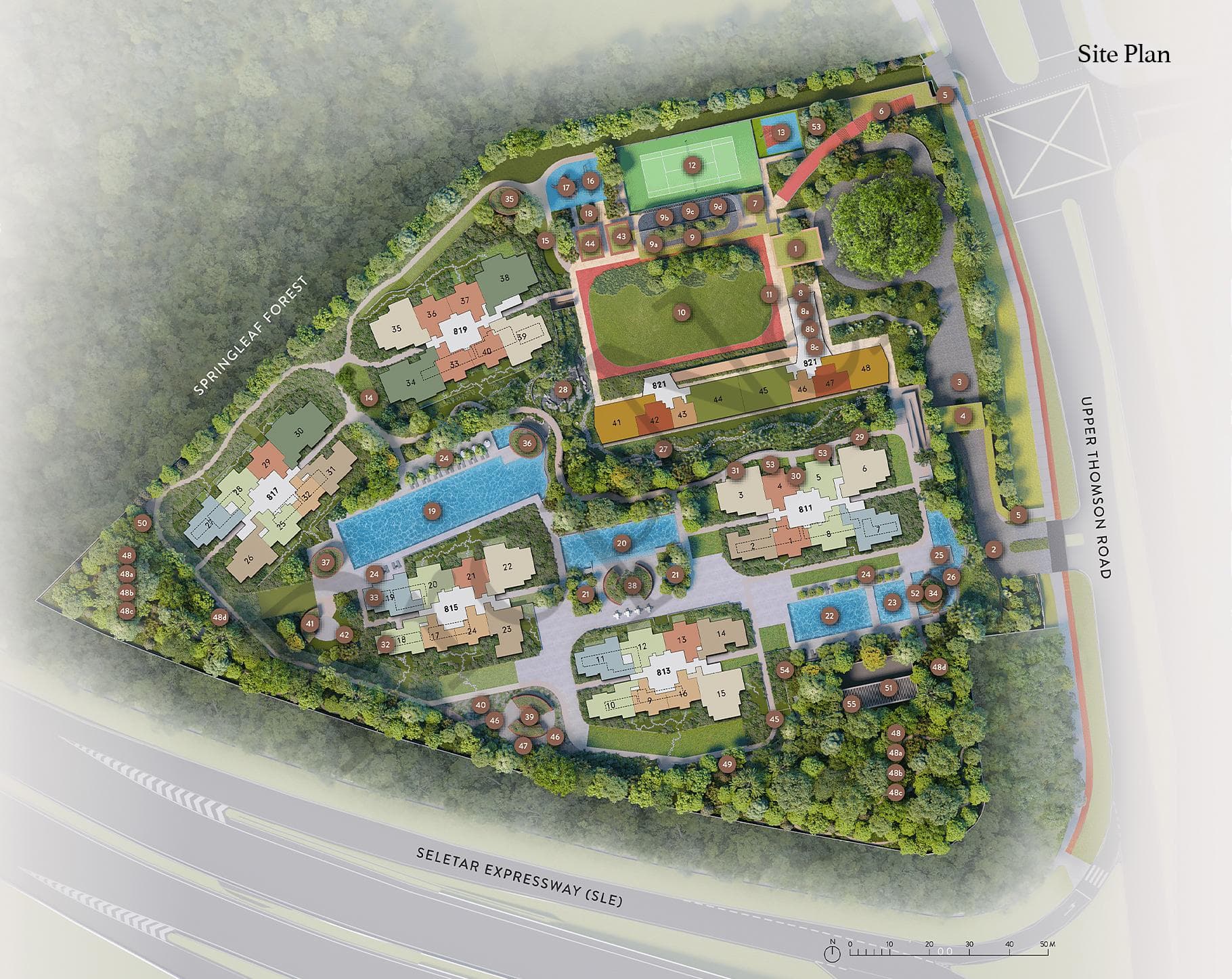 Interactive site plan