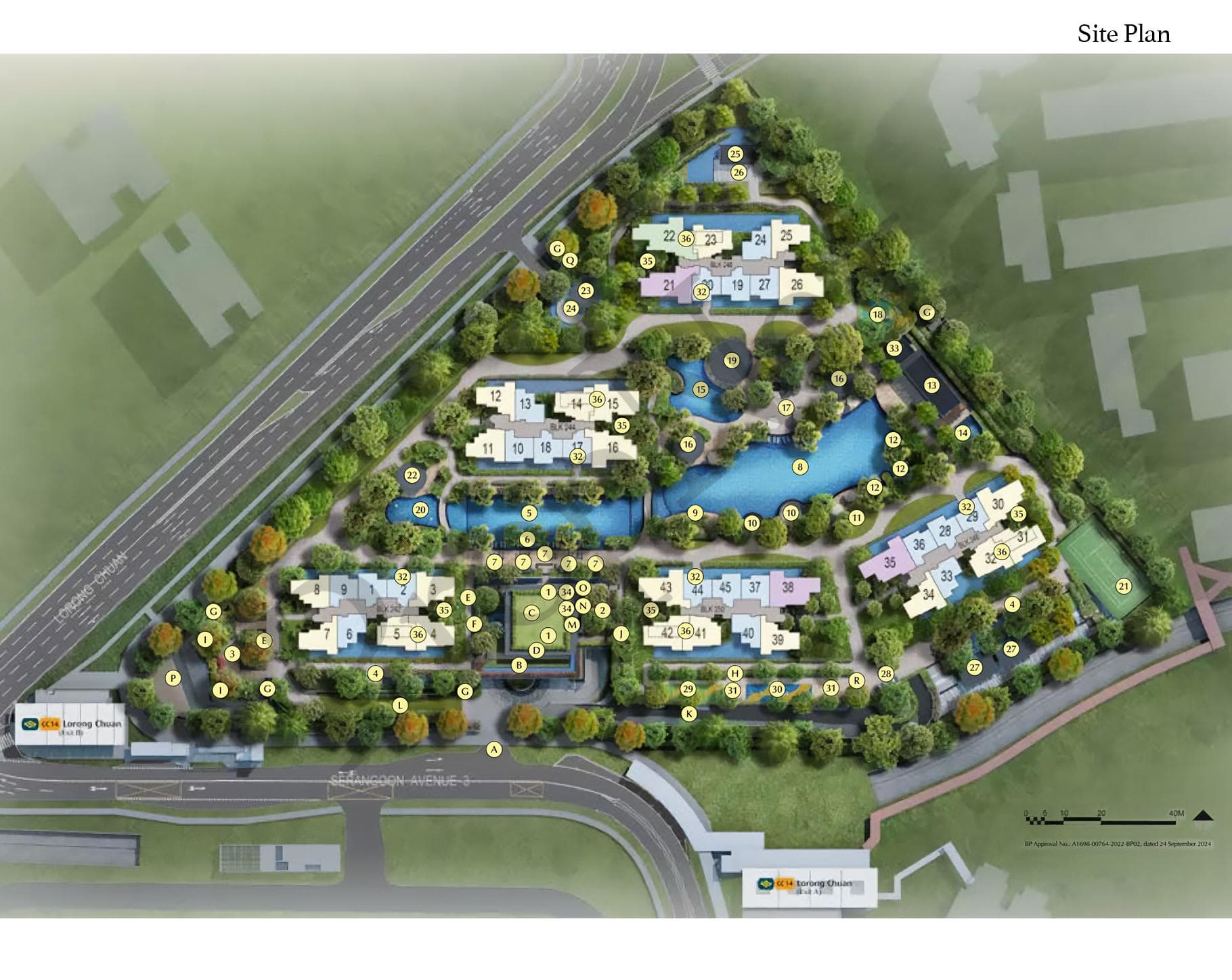 Interactive site plan