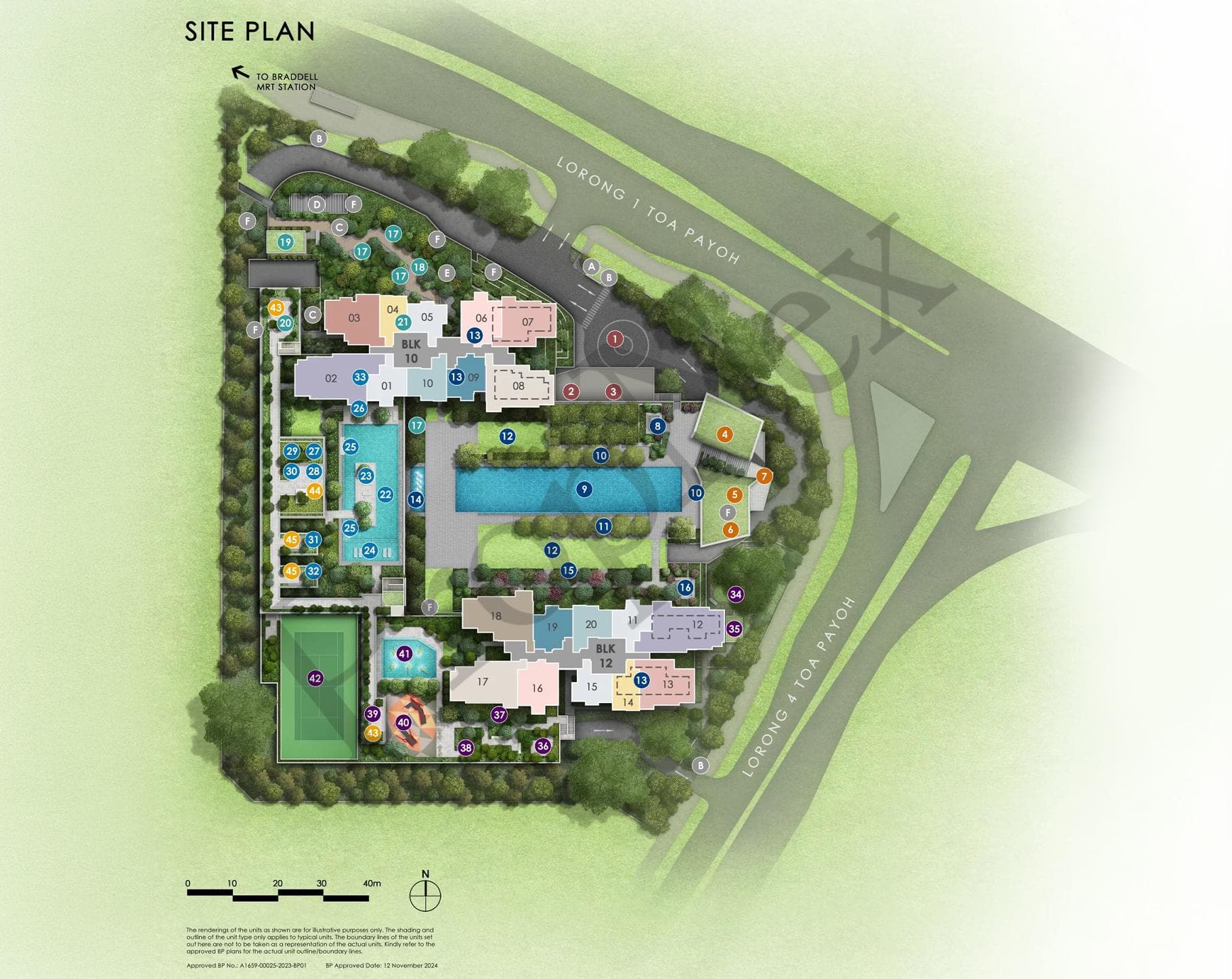 Interactive site plan