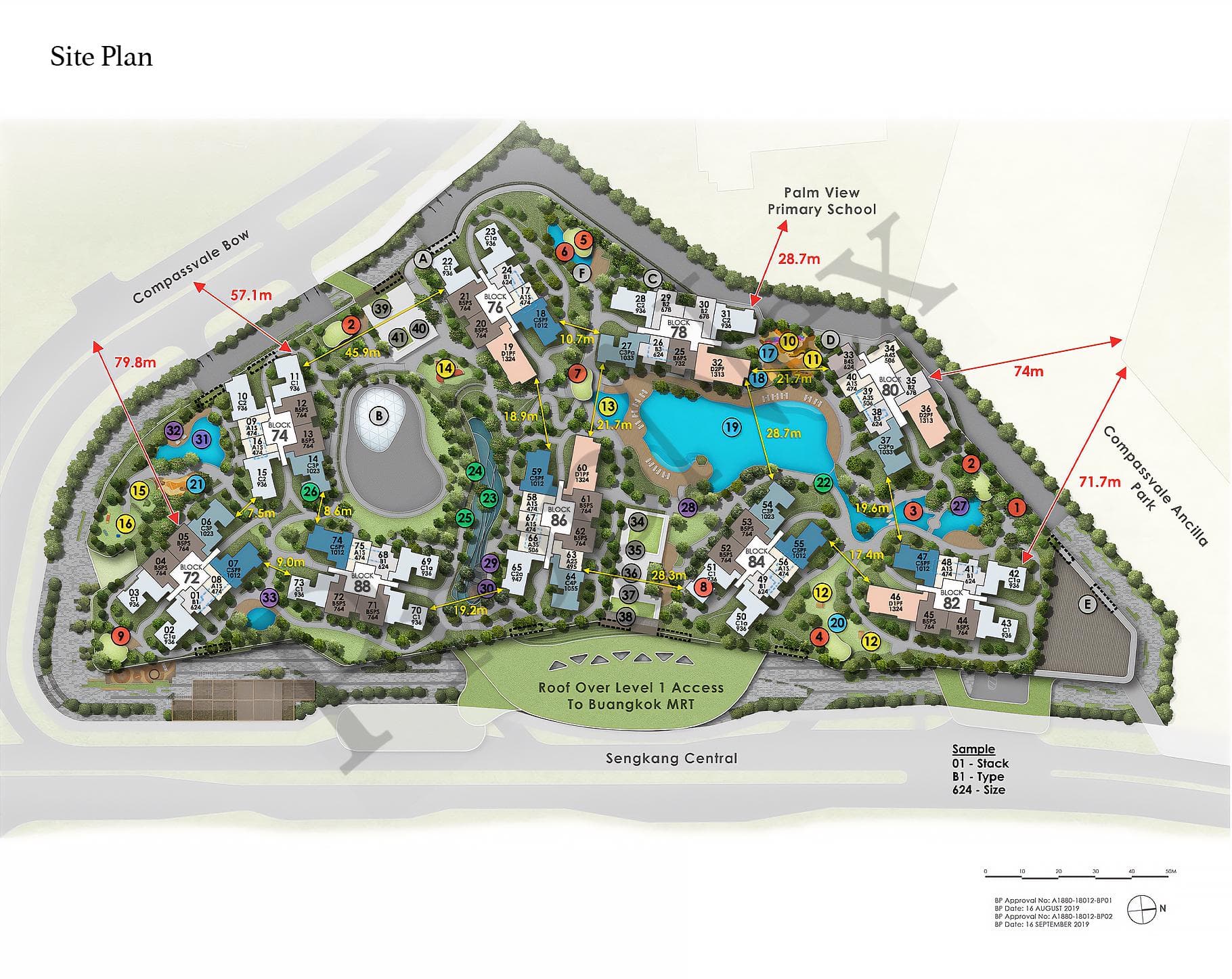 Interactive site plan