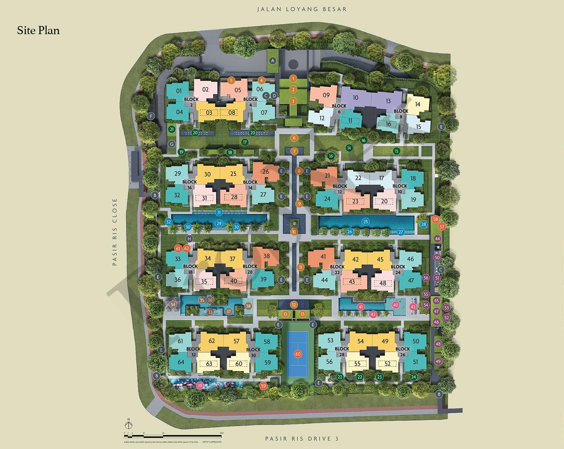 Interactive site plan