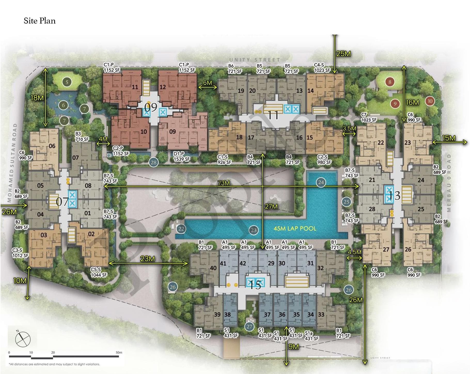 Interactive site plan