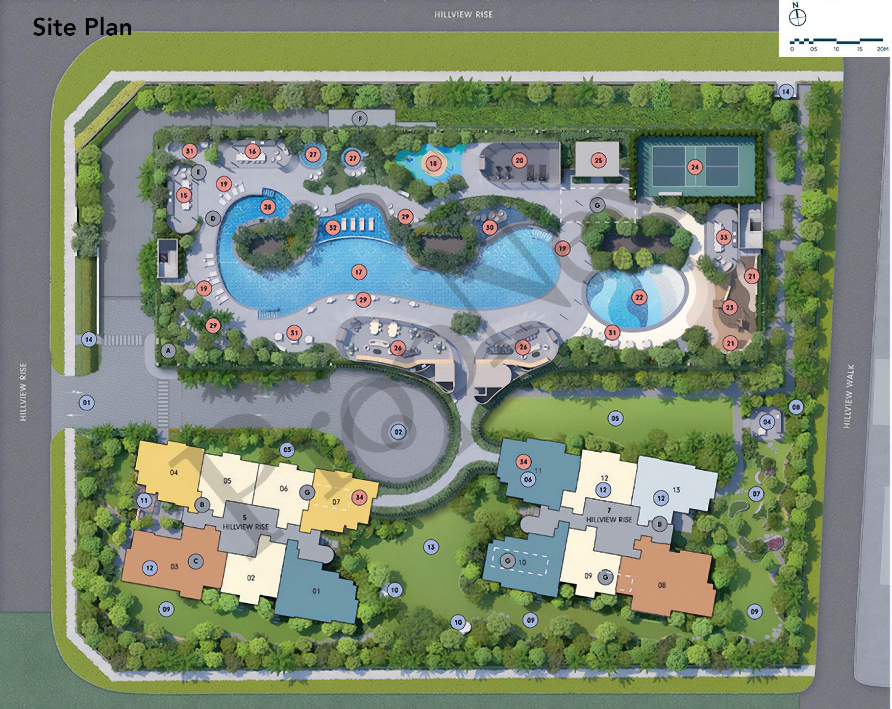 Interactive site plan