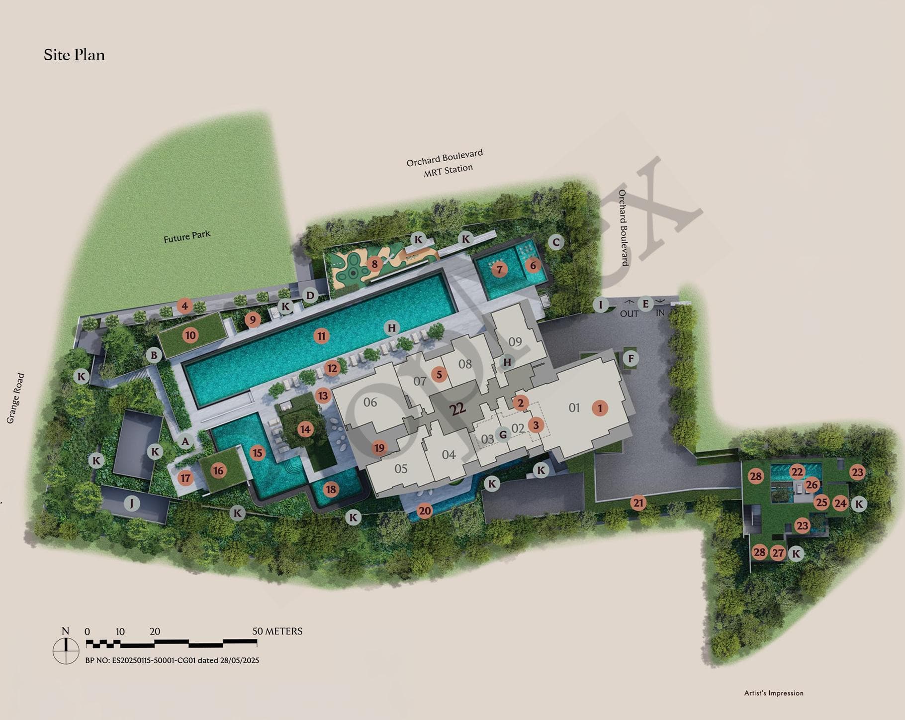Interactive site plan