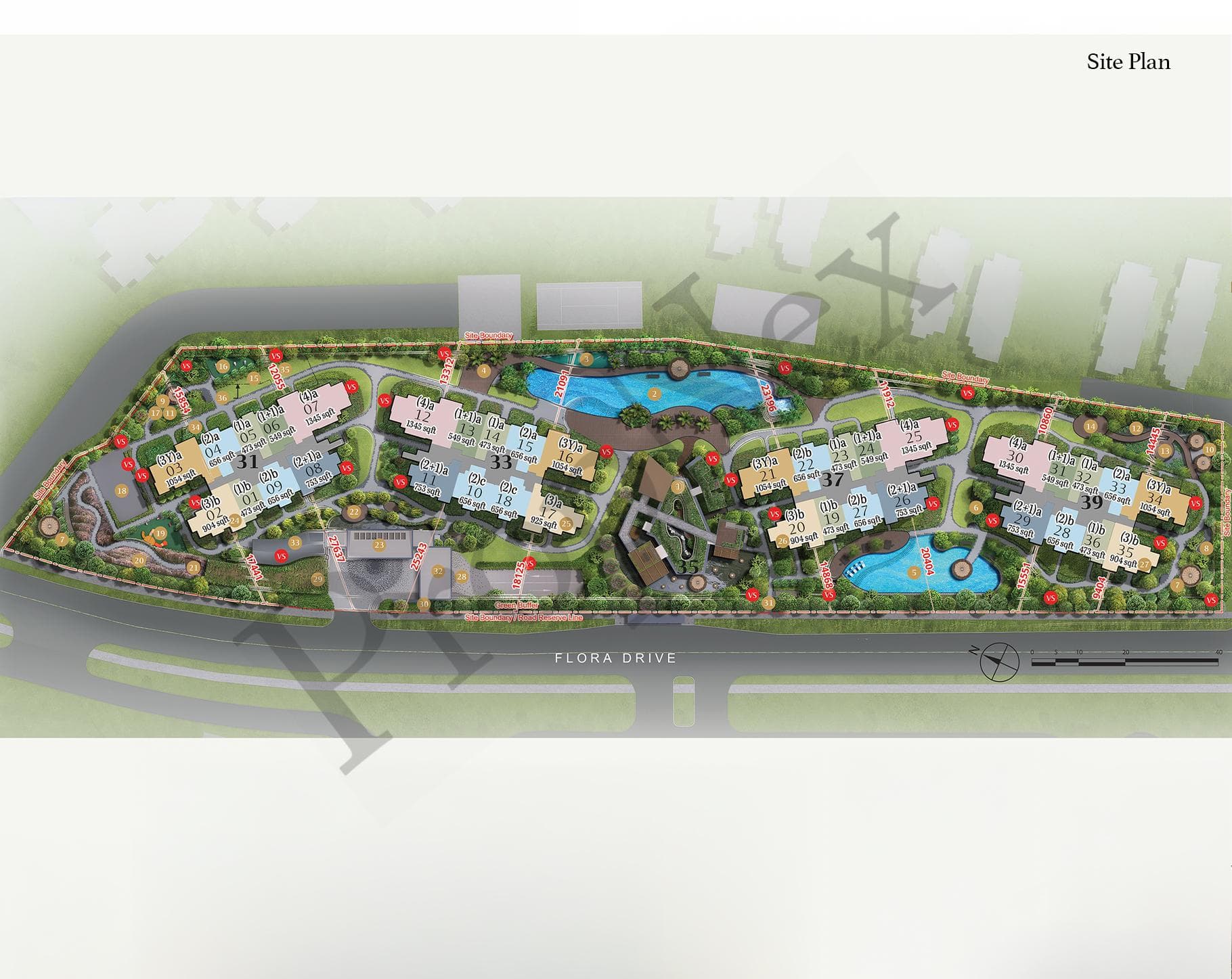 Interactive site plan