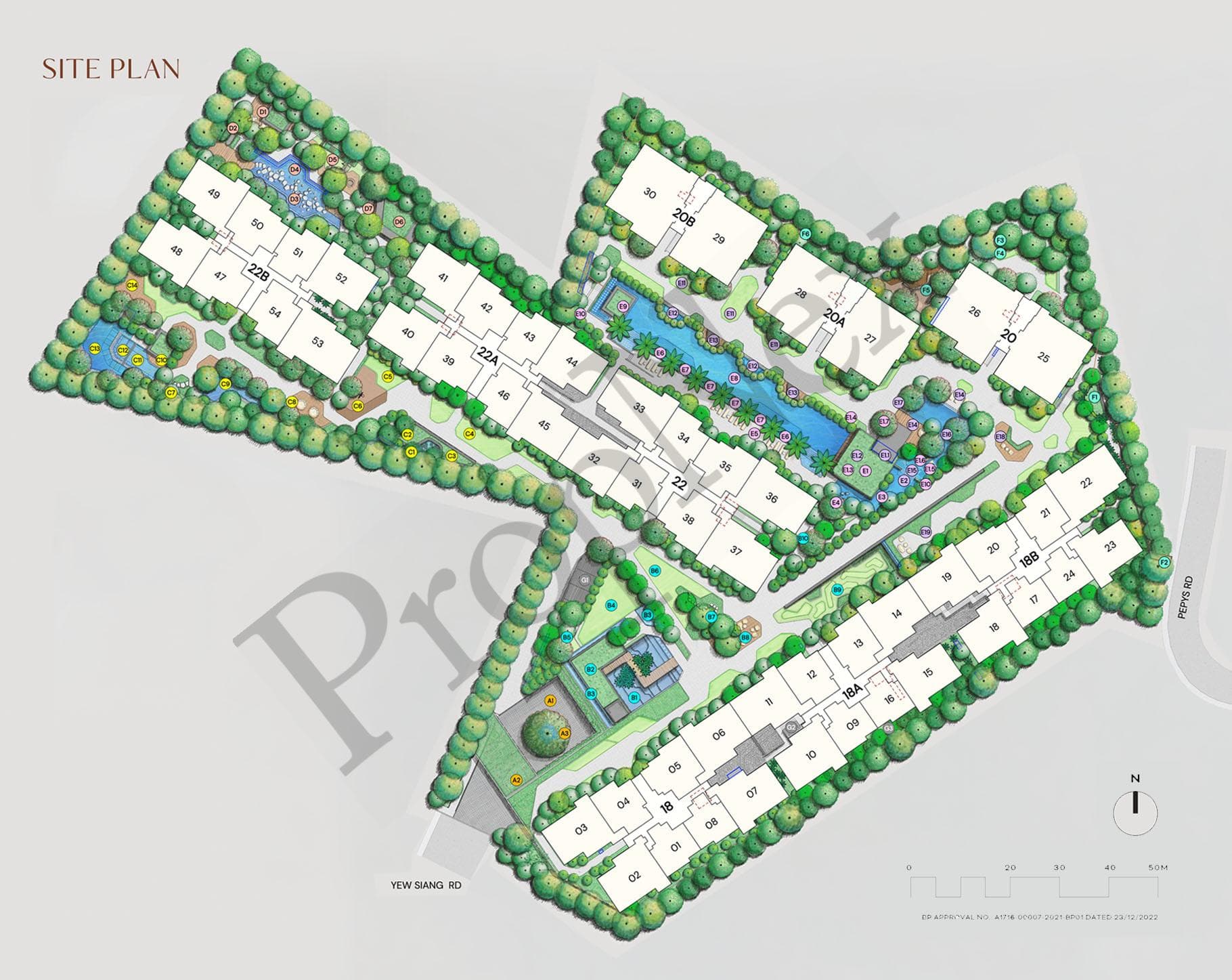 Interactive site plan