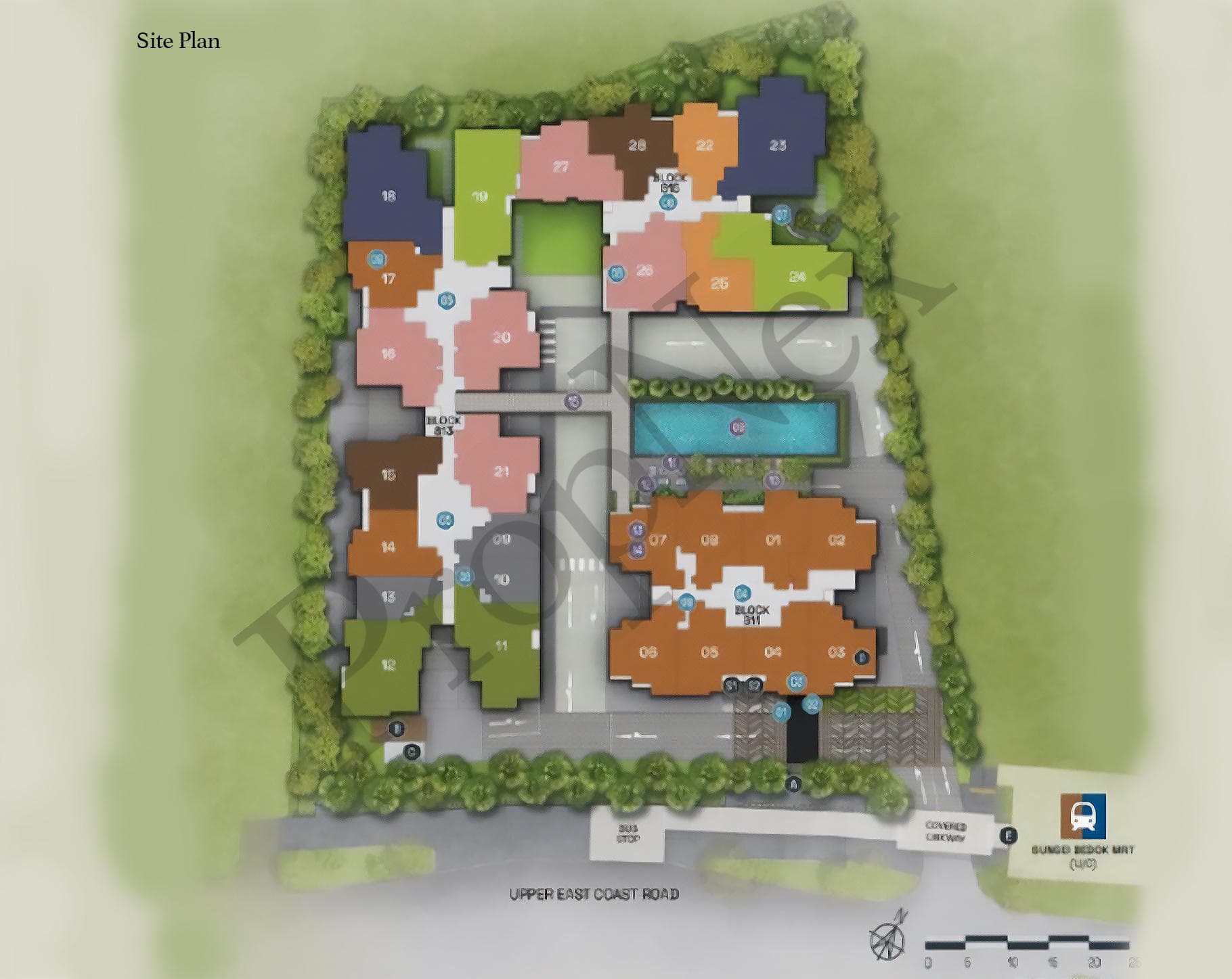 Interactive site plan