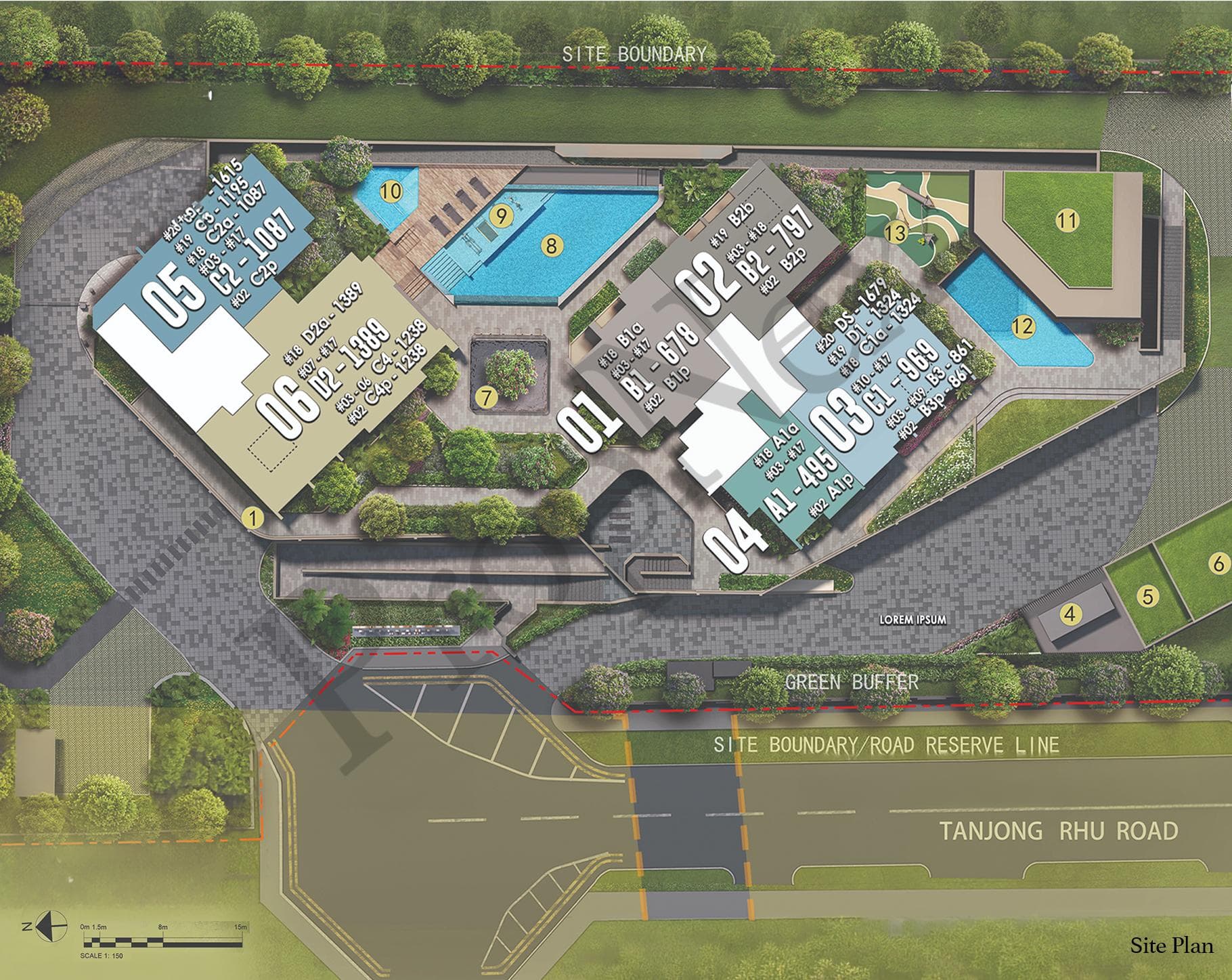 Interactive site plan