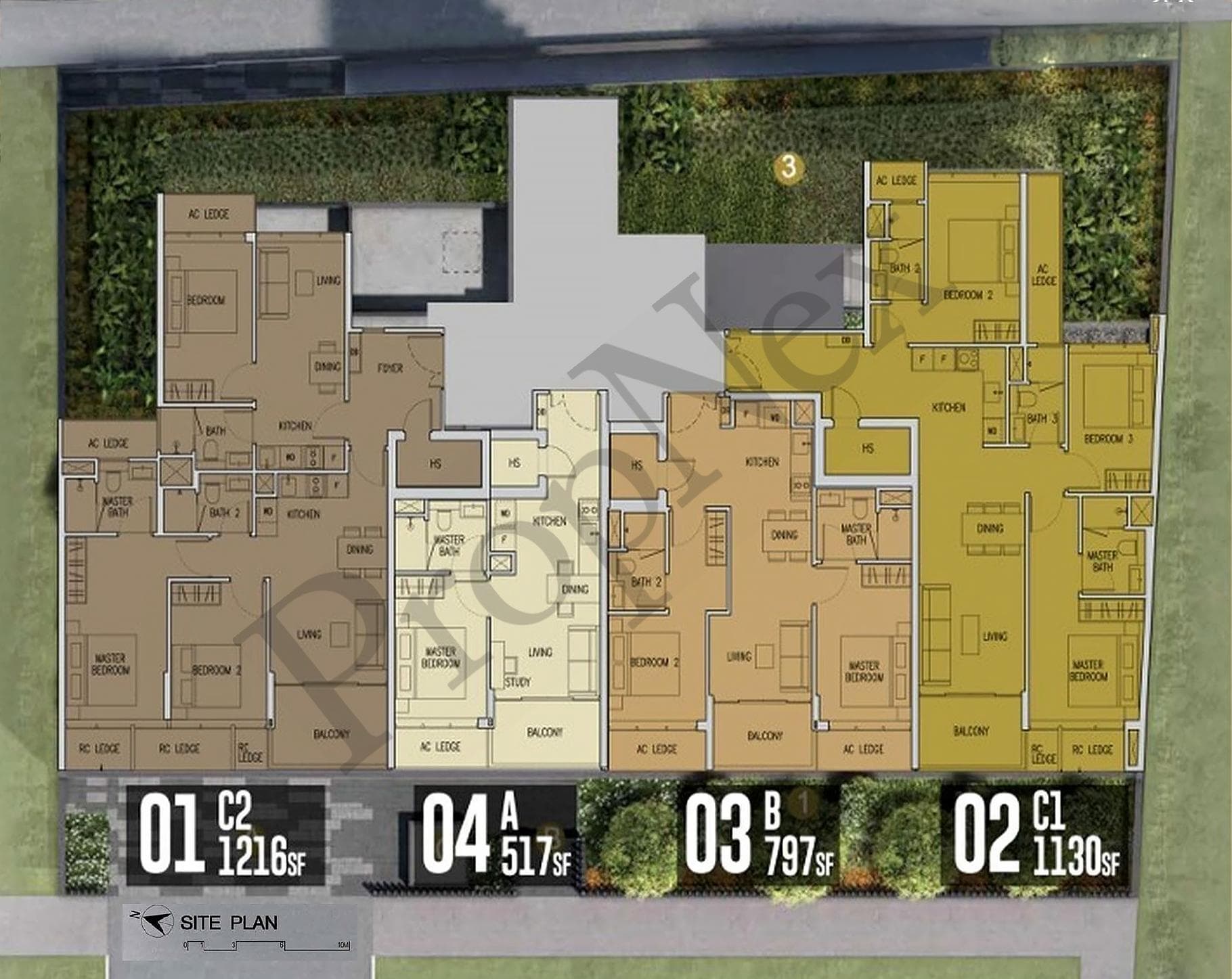 Interactive site plan