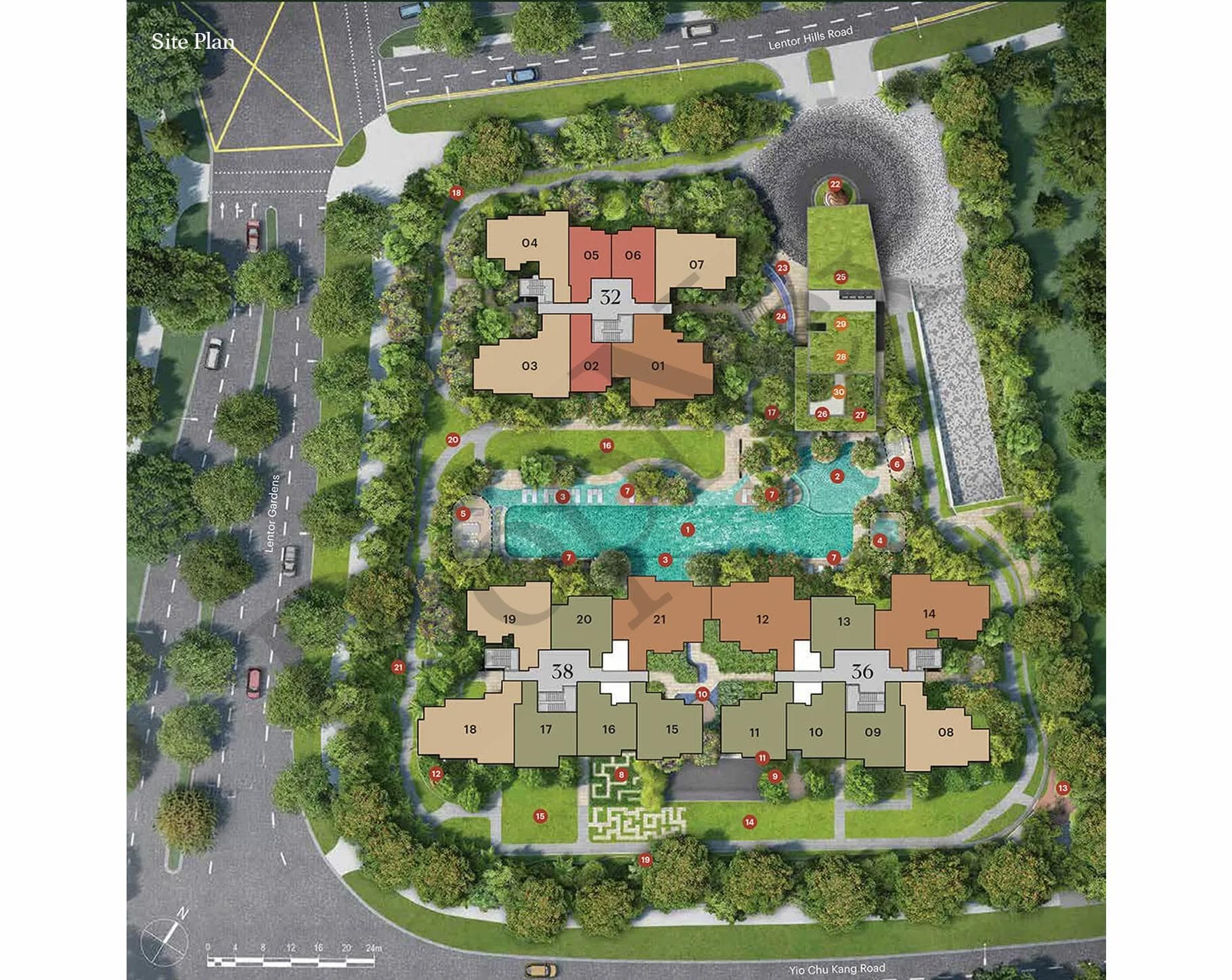 Interactive site plan