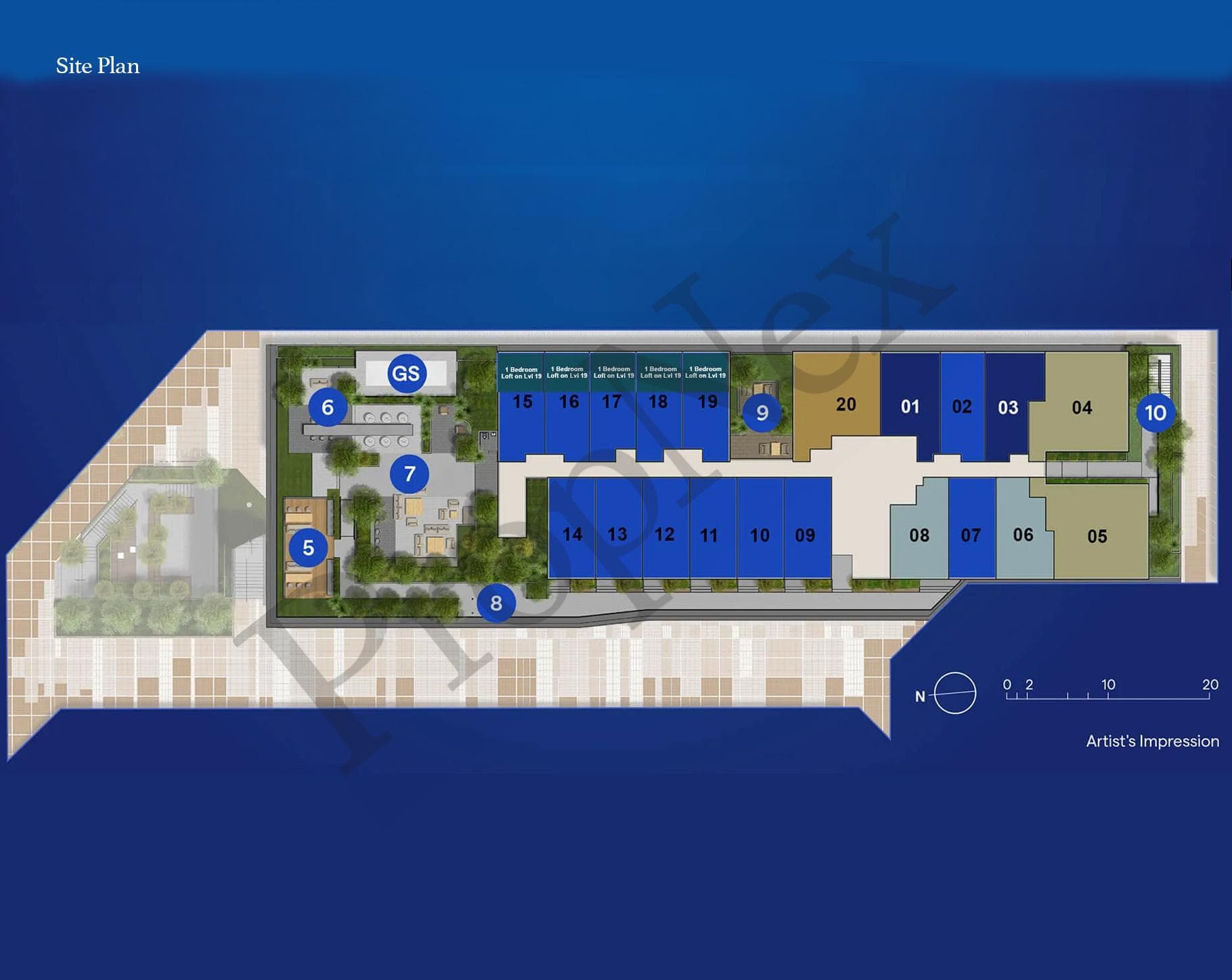 Interactive site plan