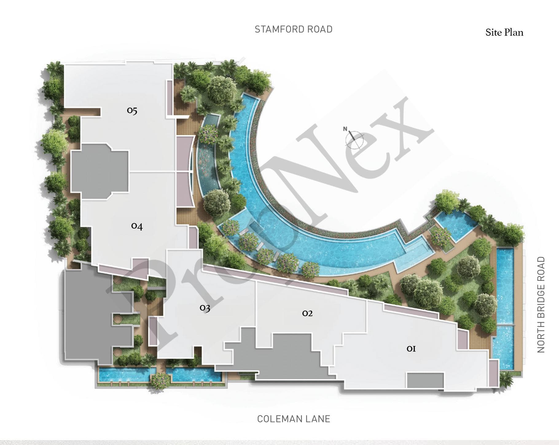 Interactive site plan