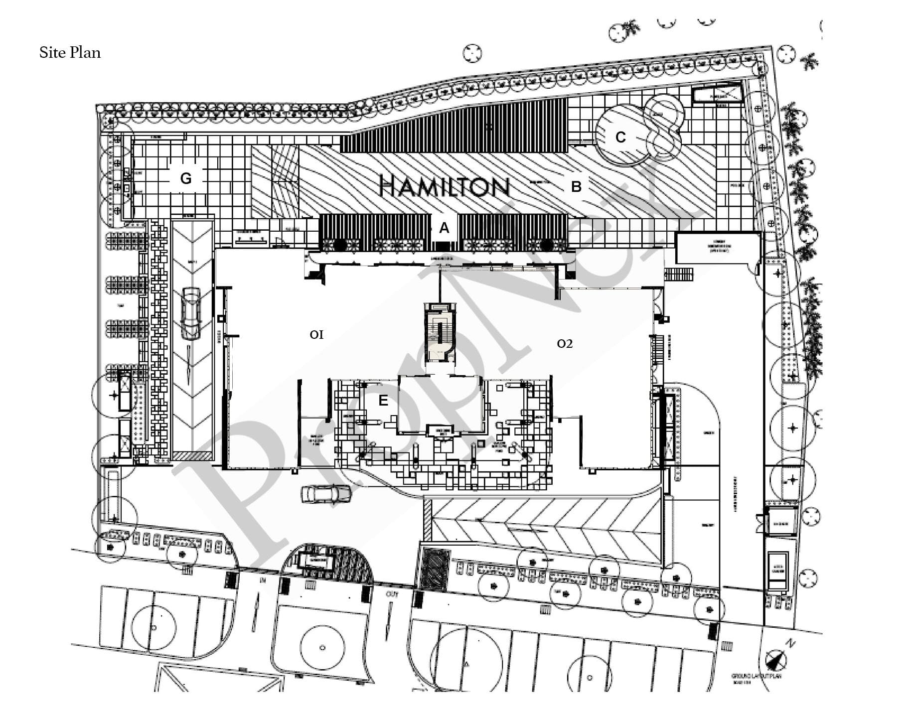 Interactive site plan