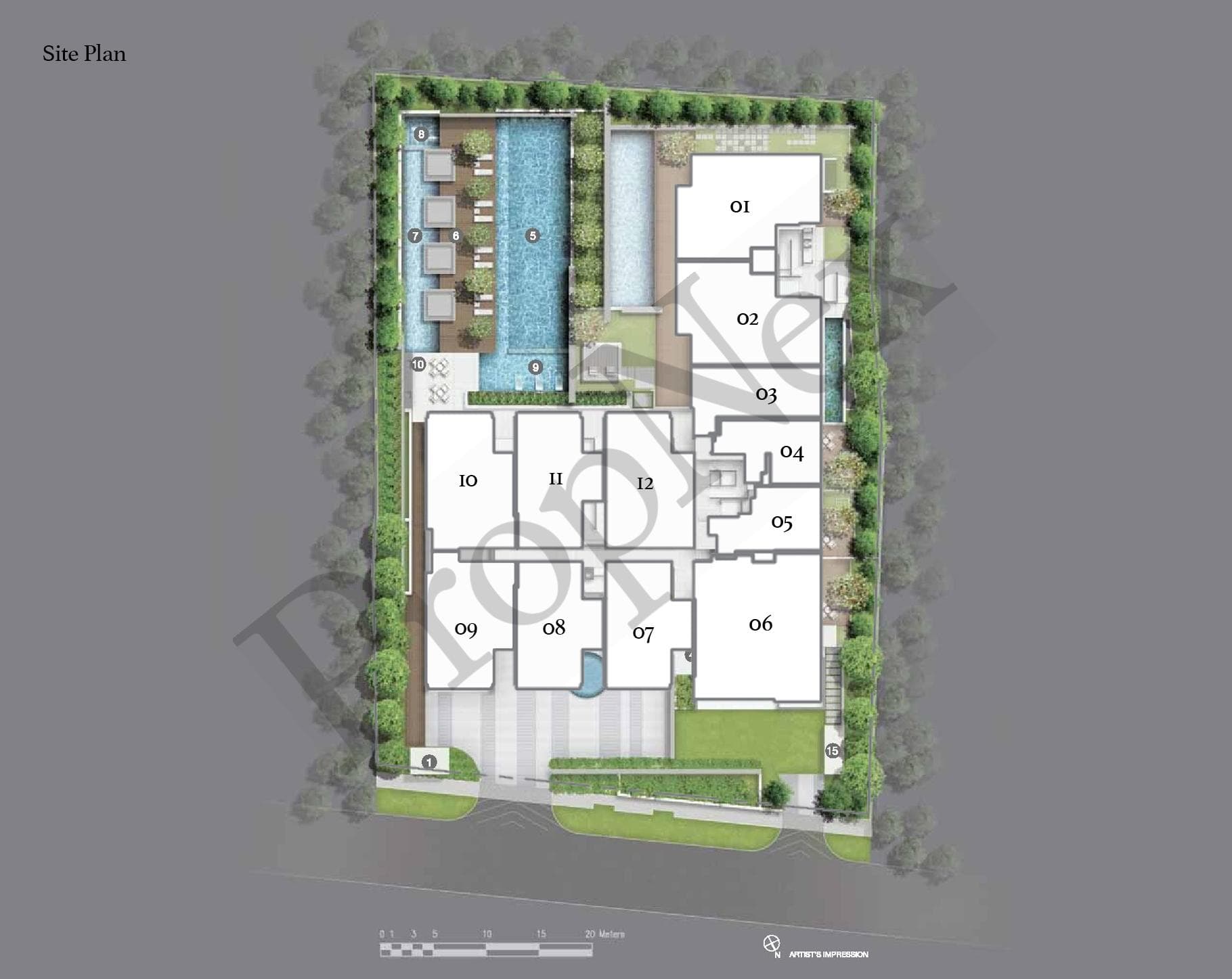 Interactive site plan