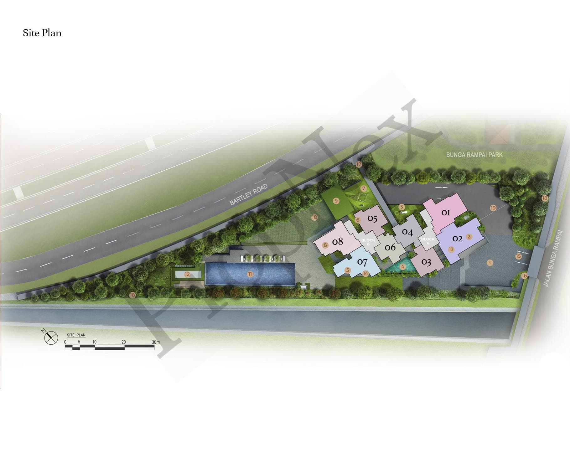 Interactive site plan