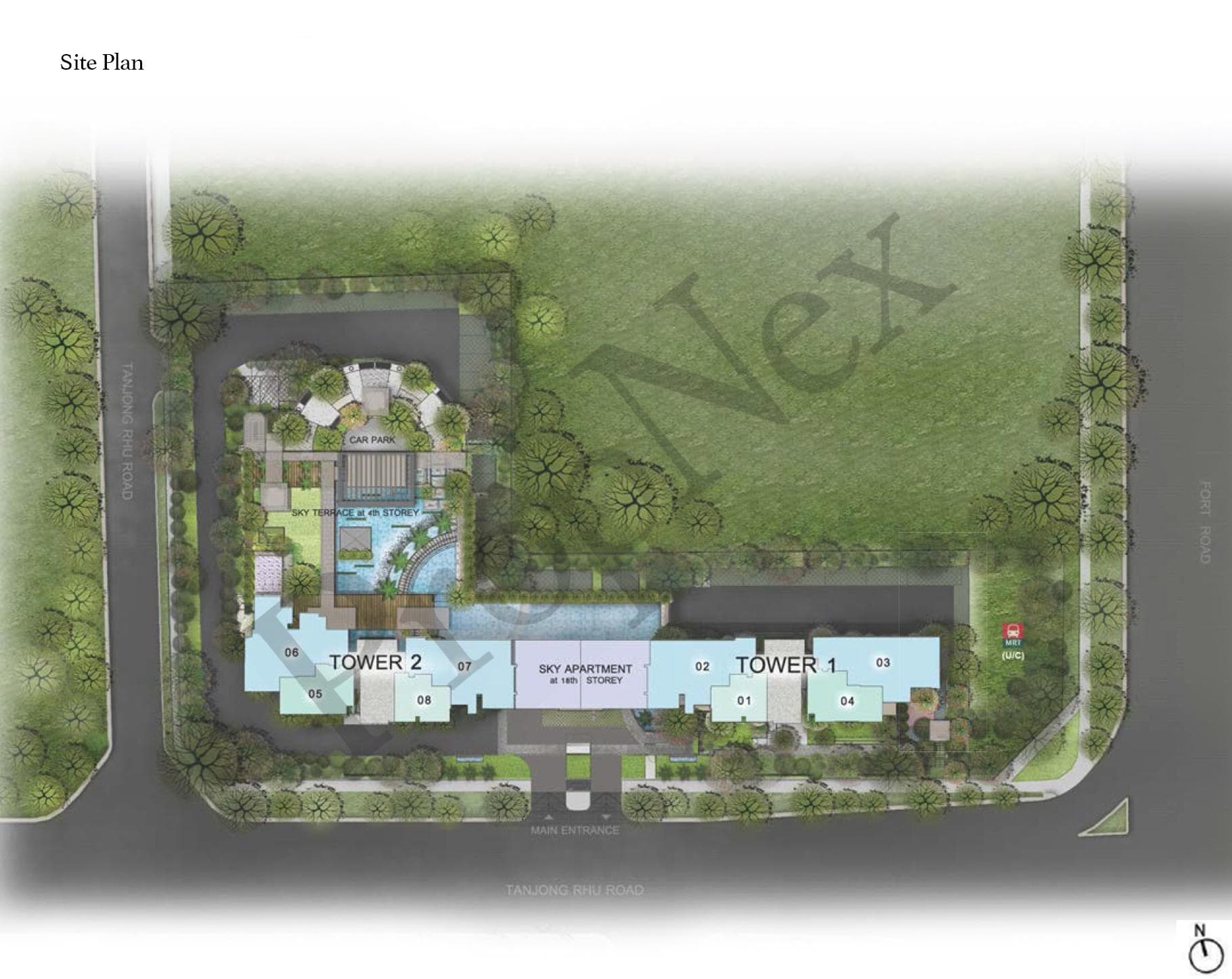 Interactive site plan