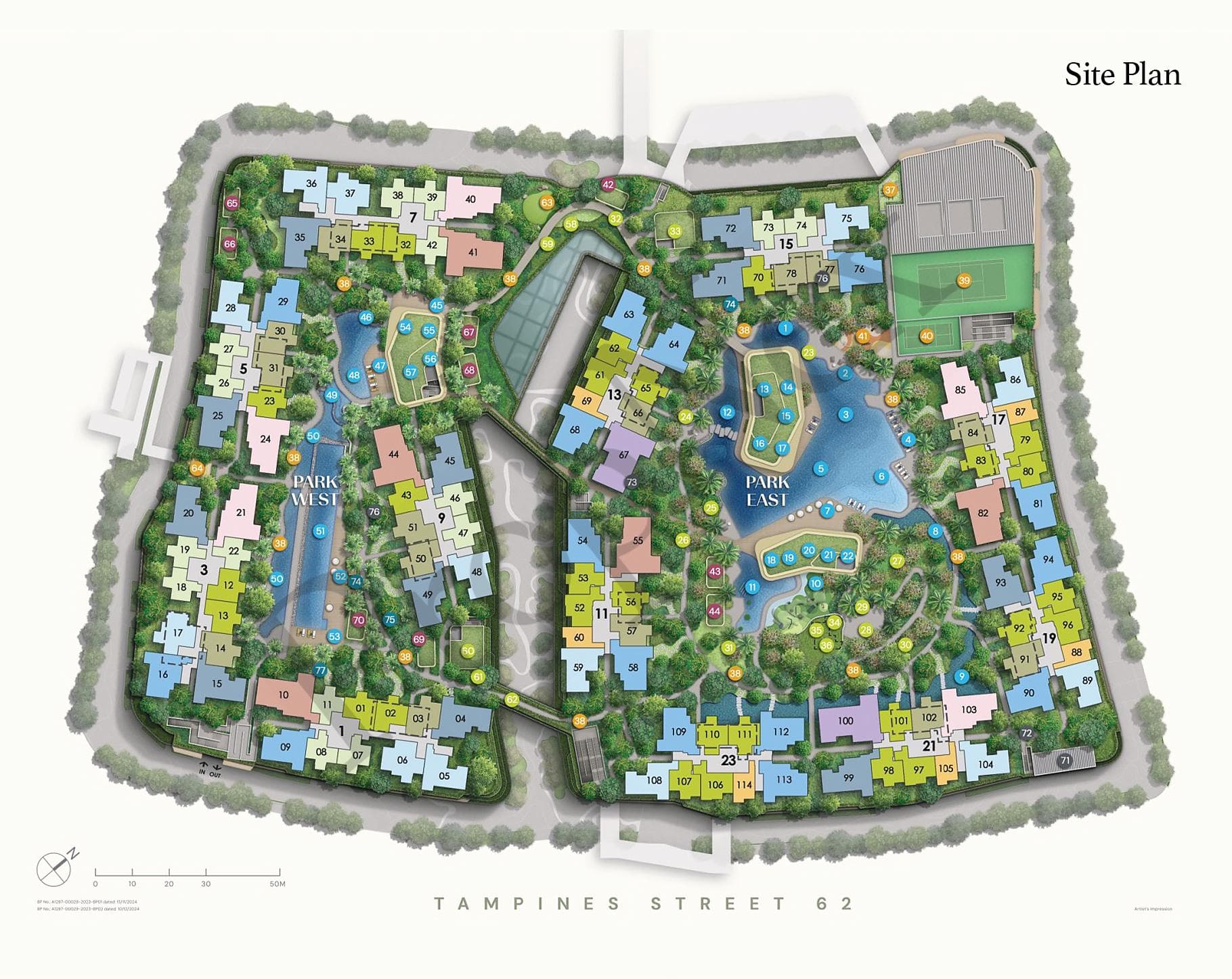 Interactive site plan