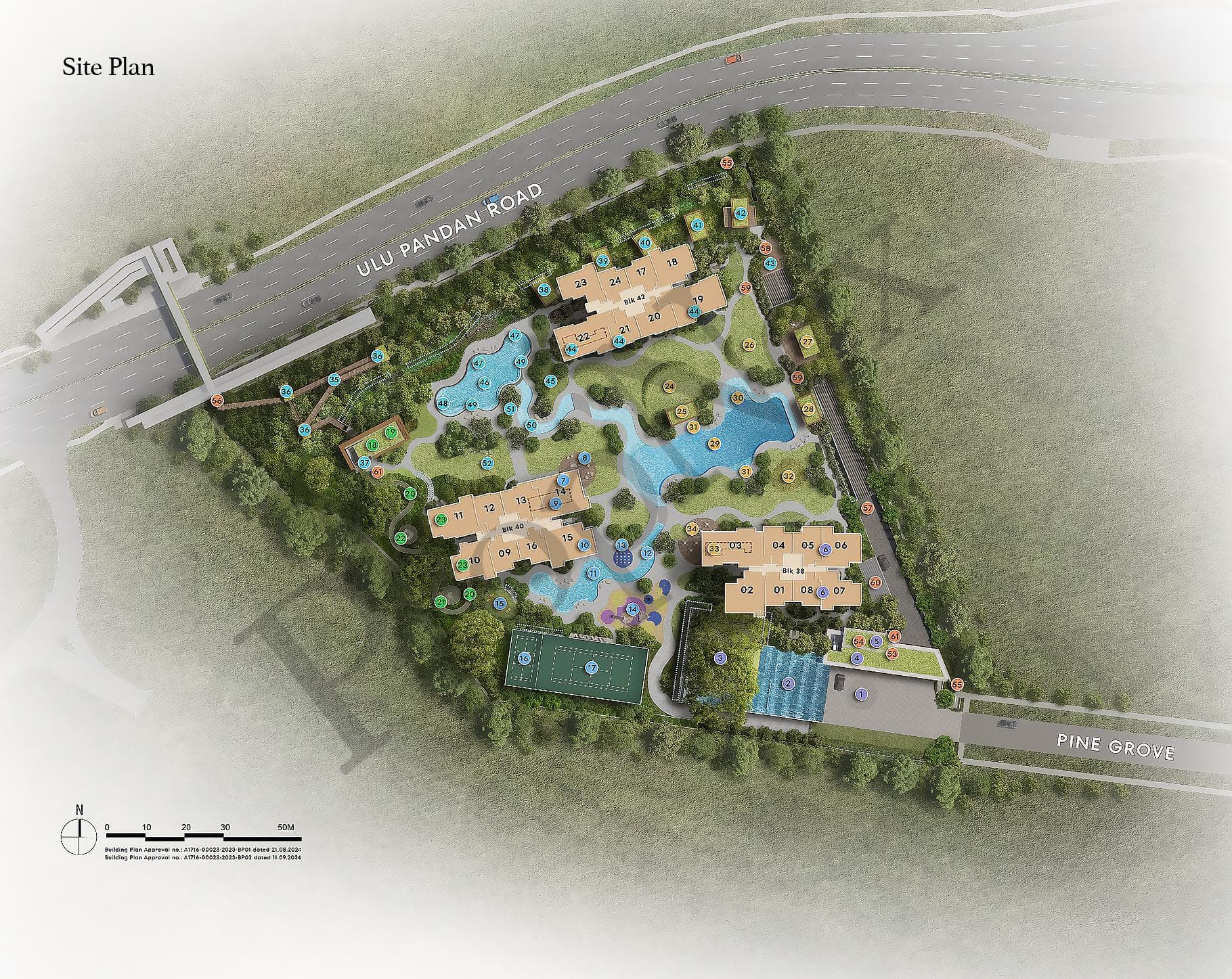 Interactive site plan