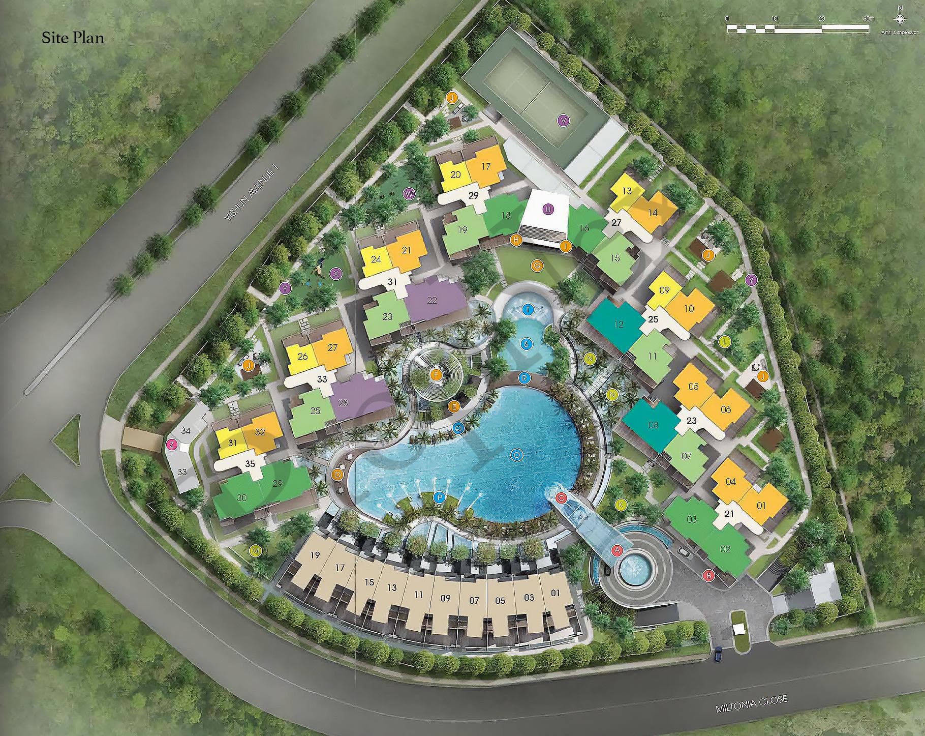 Interactive site plan