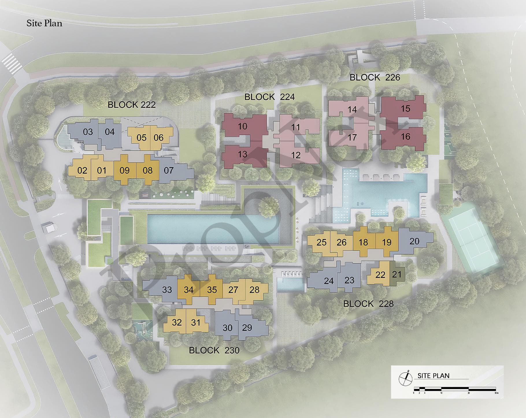 Interactive site plan