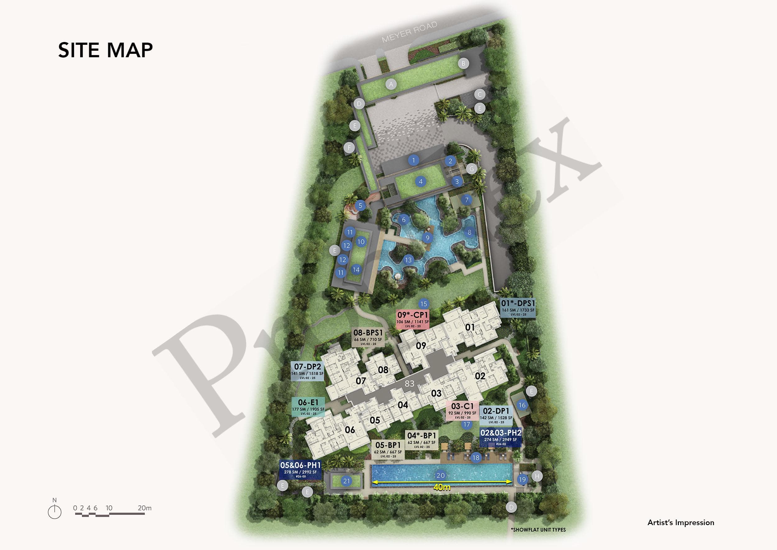 Interactive site plan