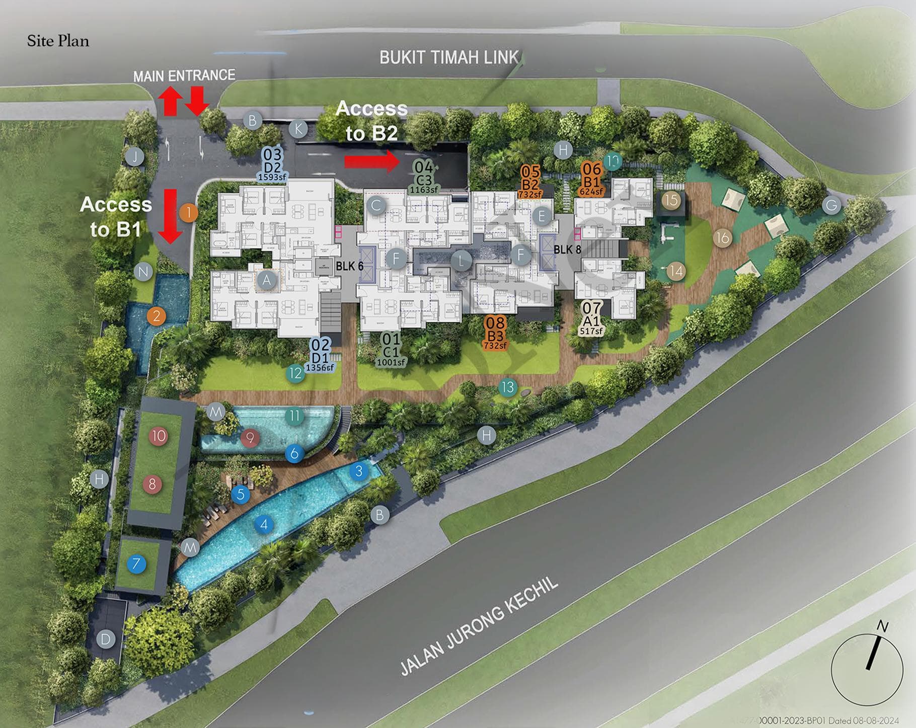 Interactive site plan