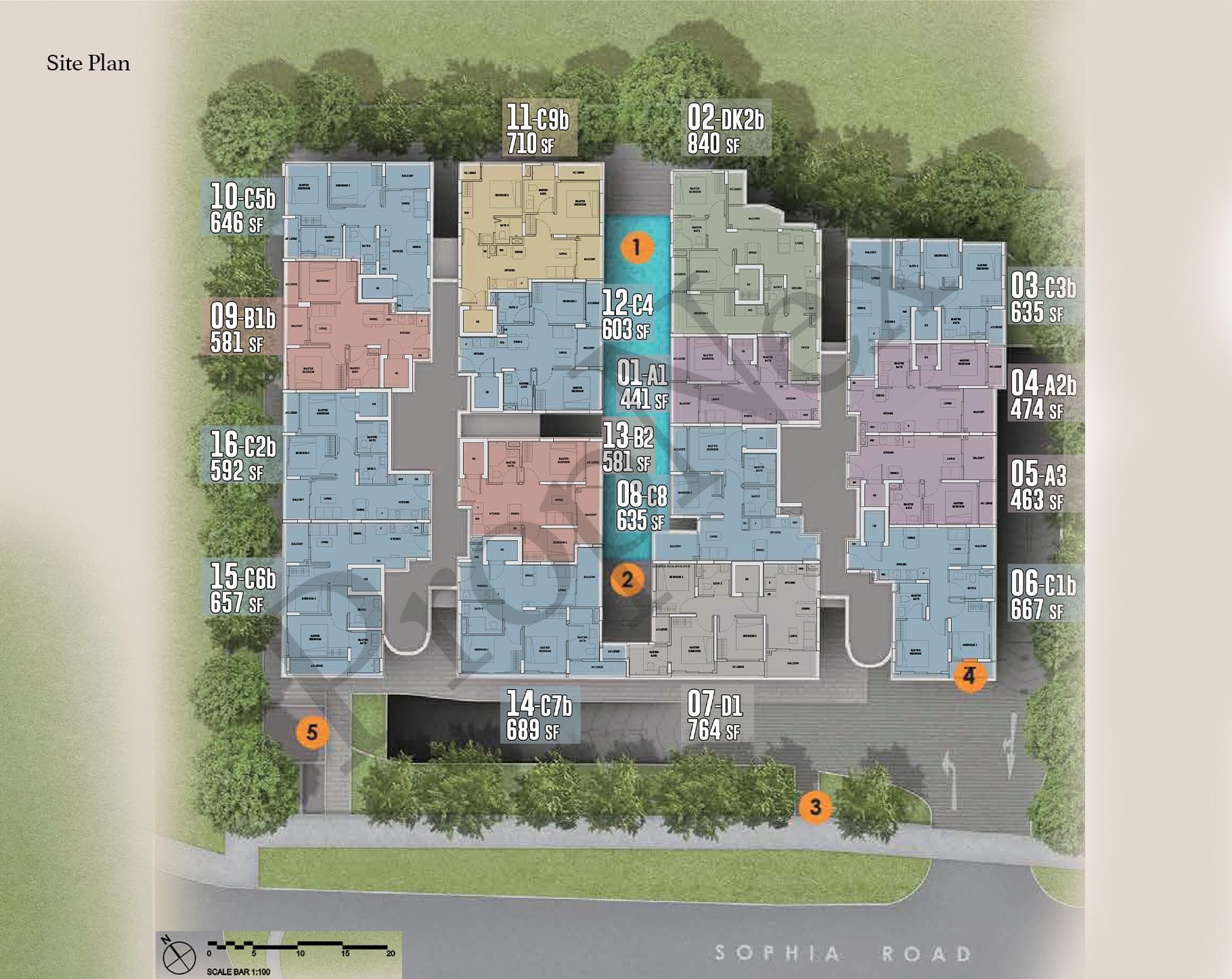 Interactive site plan