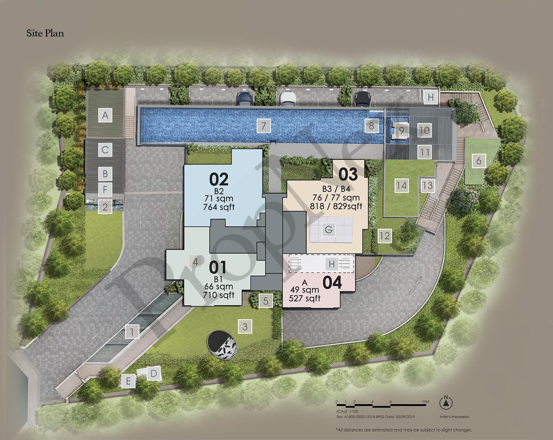 Interactive site plan