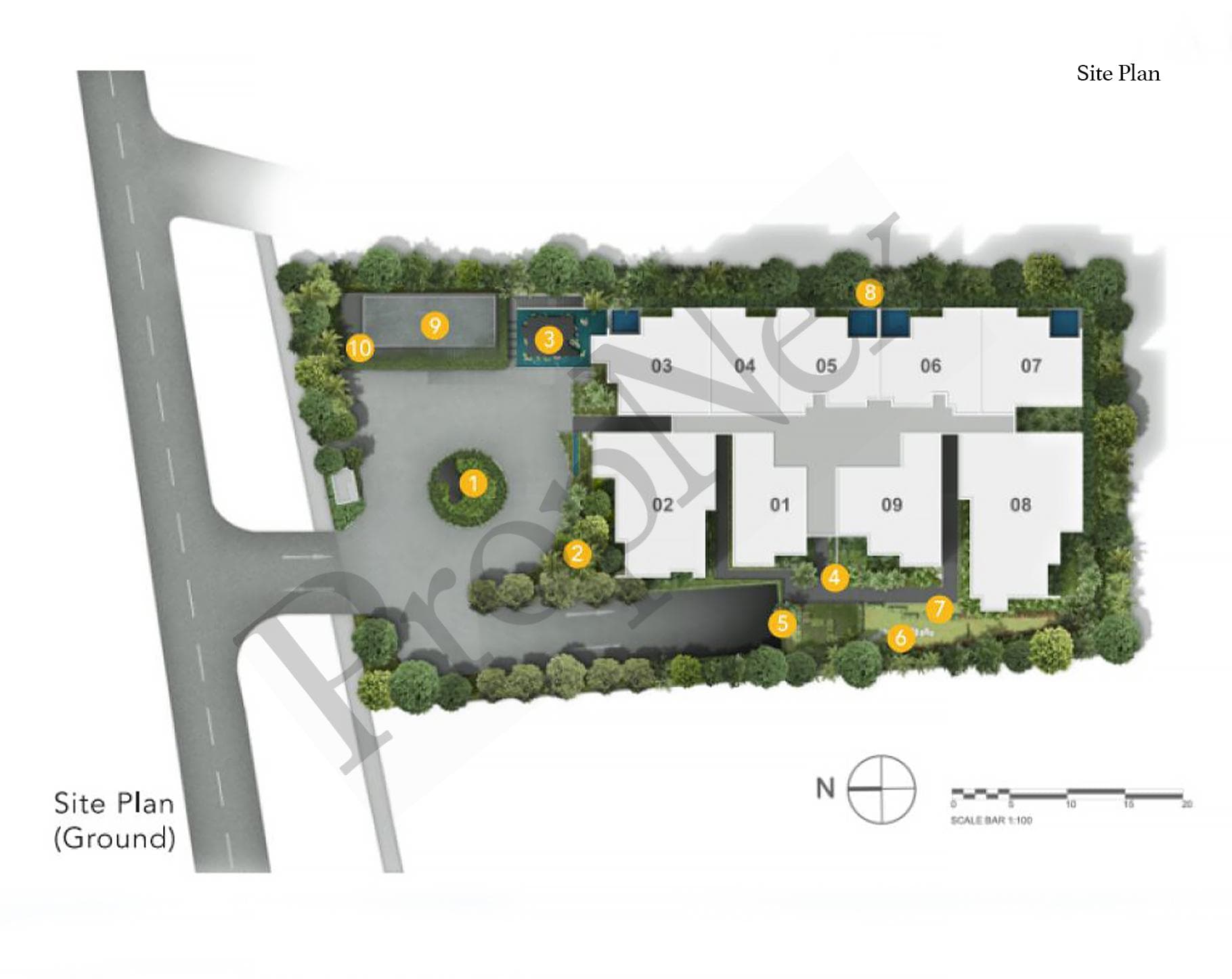 Interactive site plan