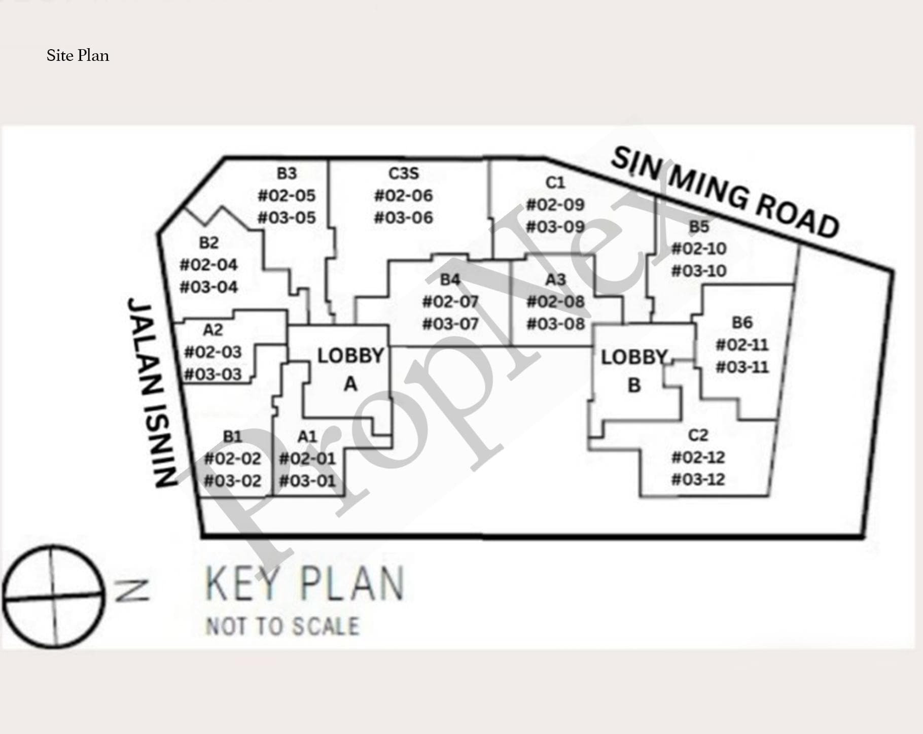 Interactive site plan