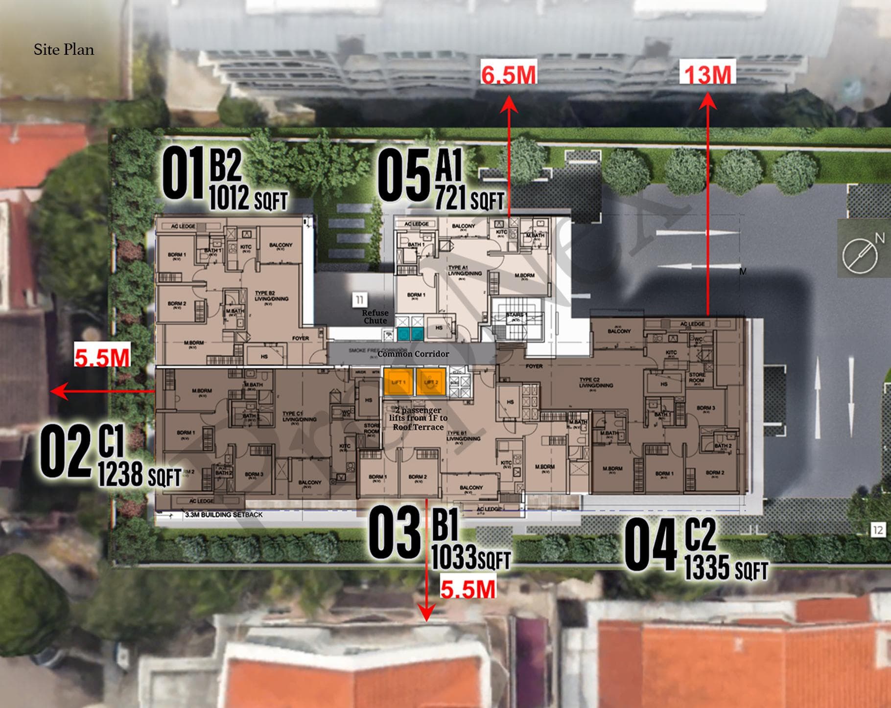 Interactive site plan