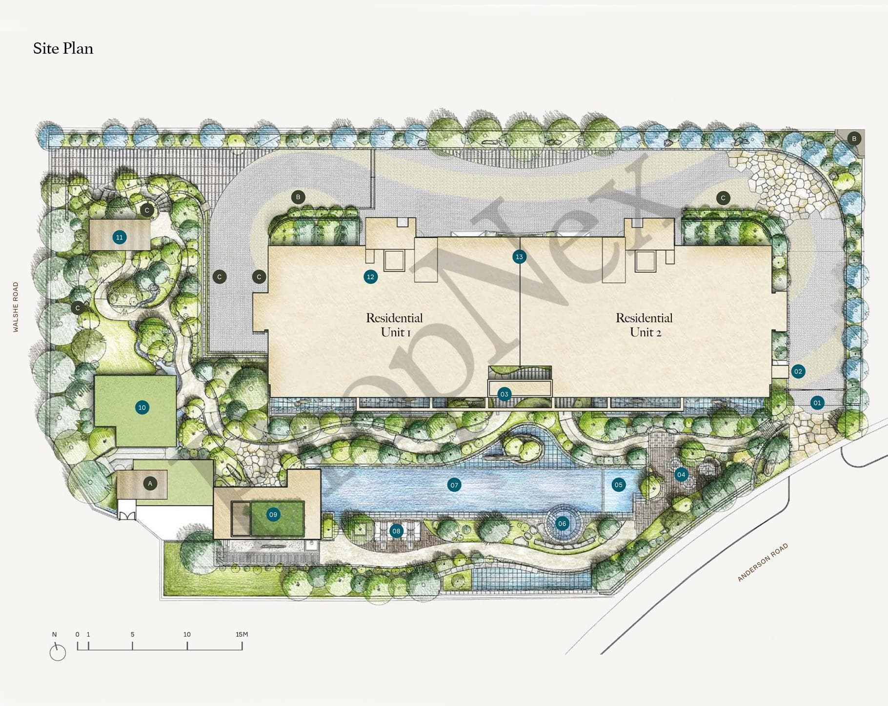 Interactive site plan
